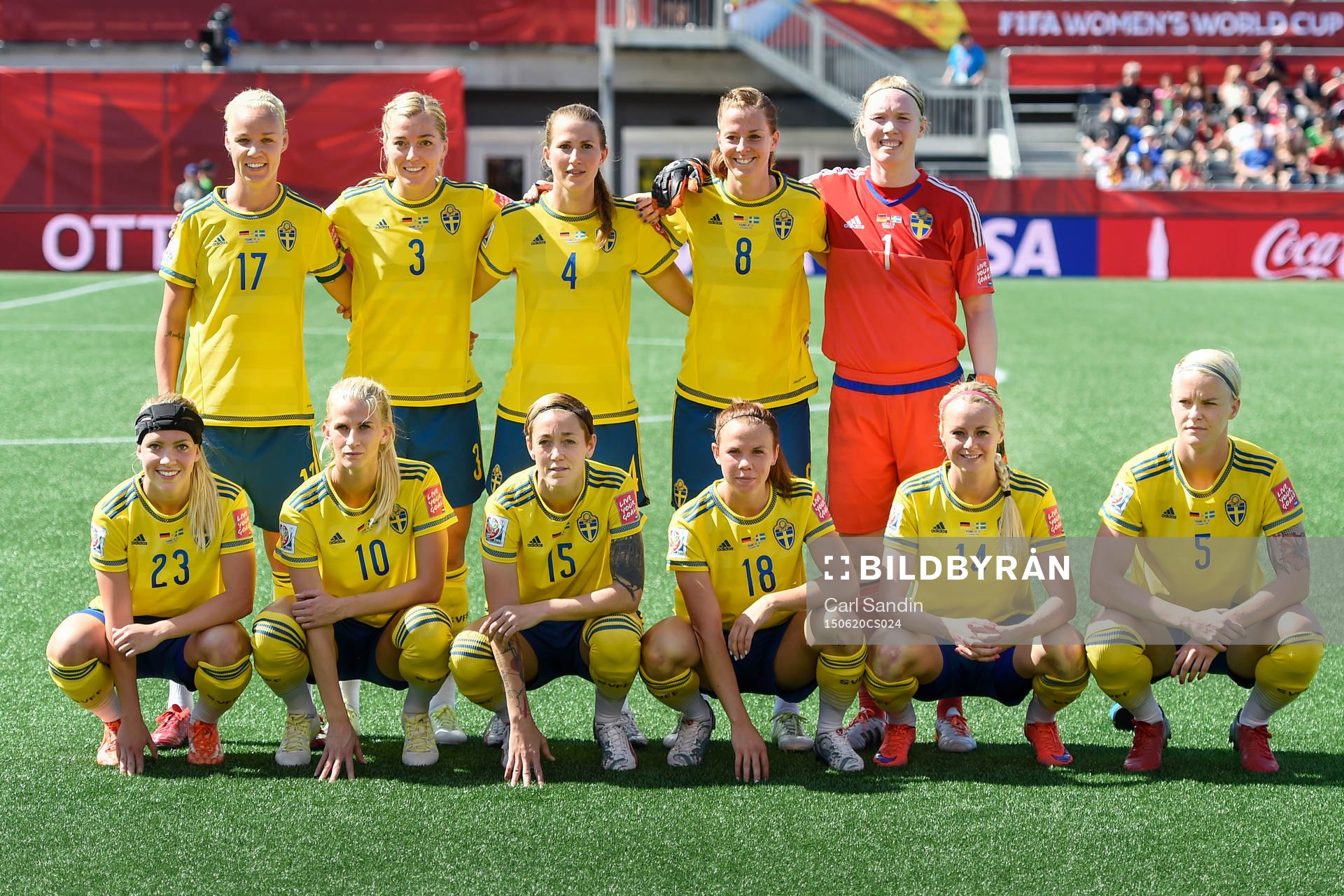 Sveriges startelva före åttondelsfinalen i VM mellan