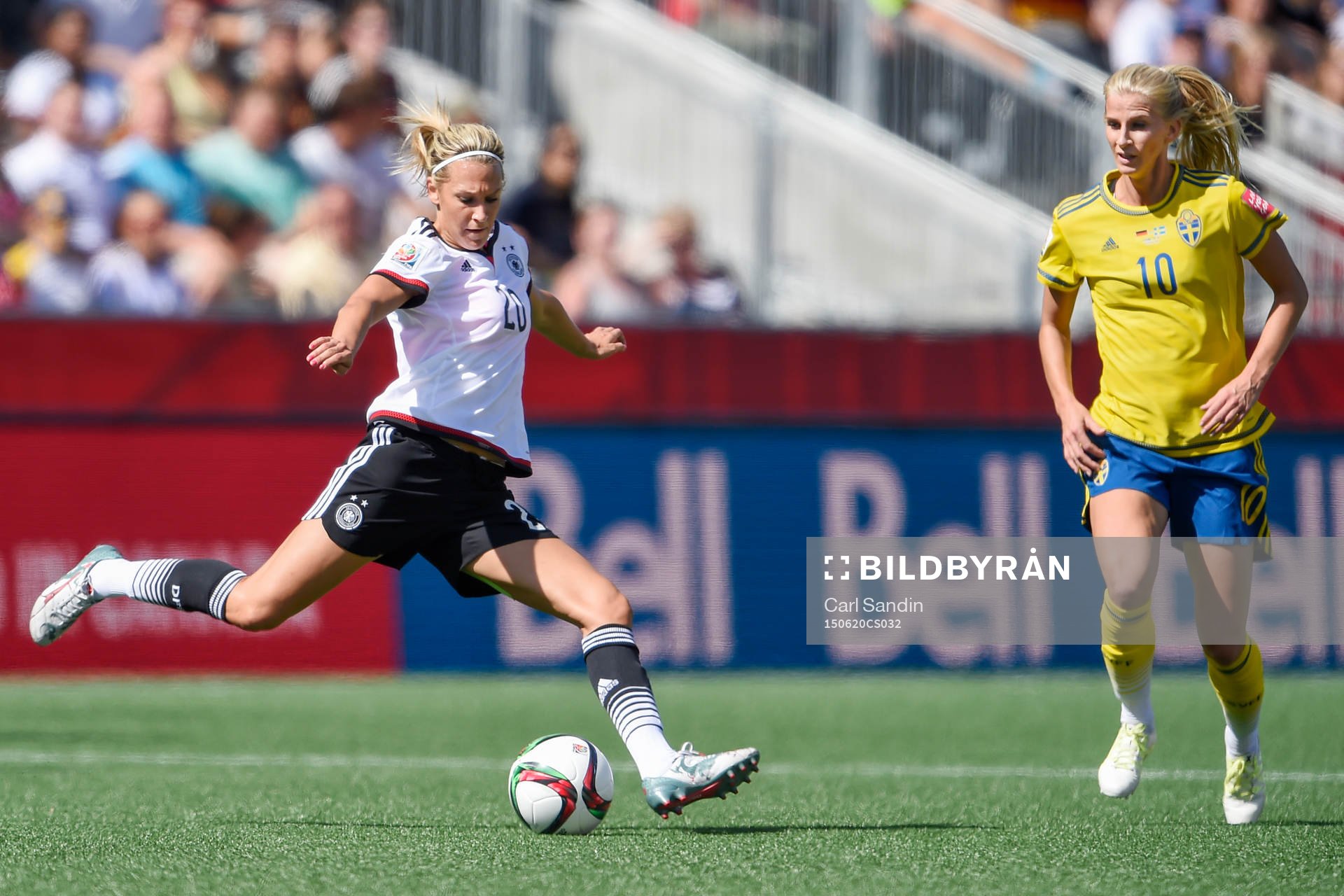 Tysklands Lena Goessling och Sveriges Sofia Jakobsson