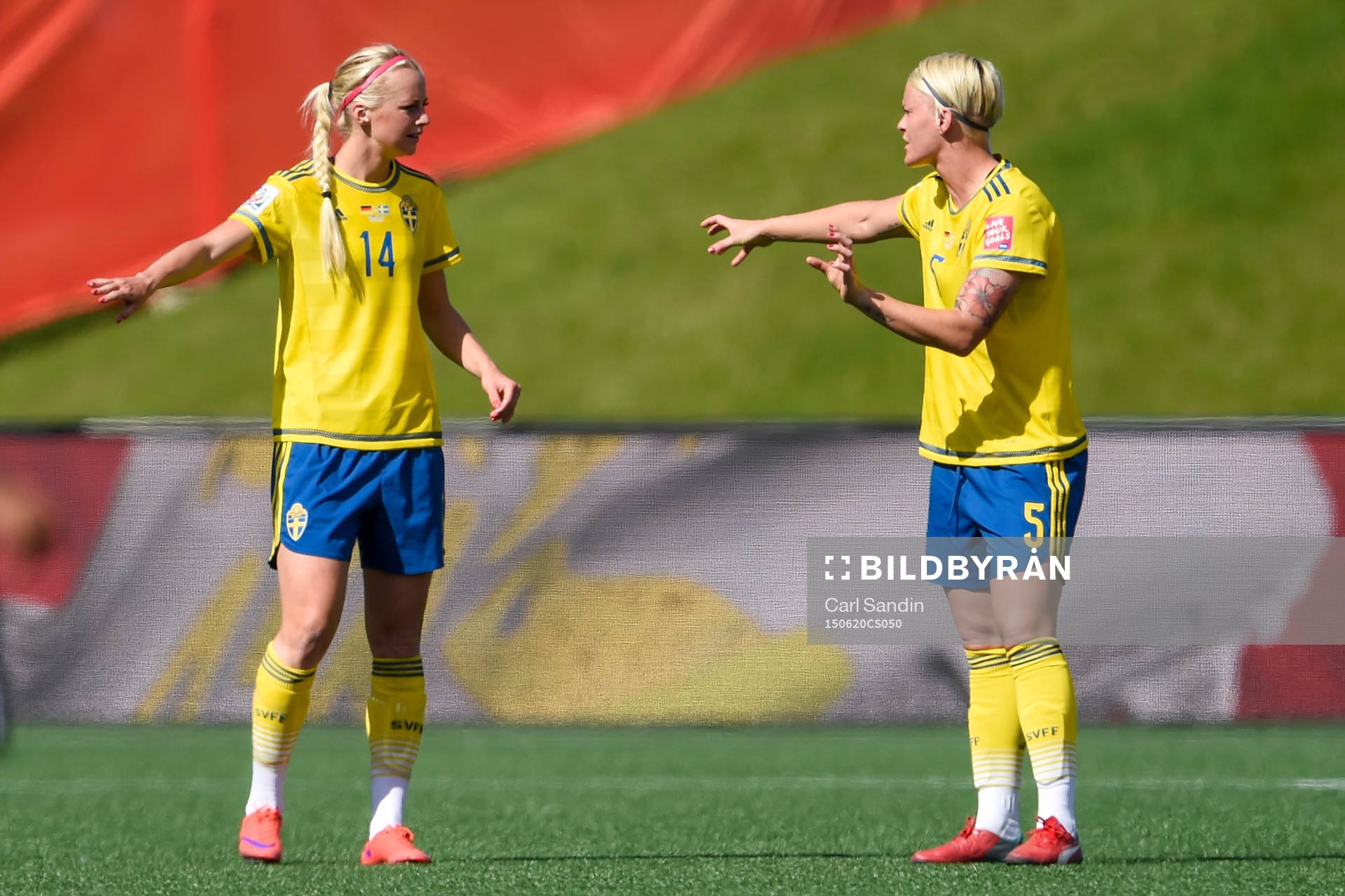 Sveriges Amanda Ilestedt Amanda Ilestedt och Nilla Fischer