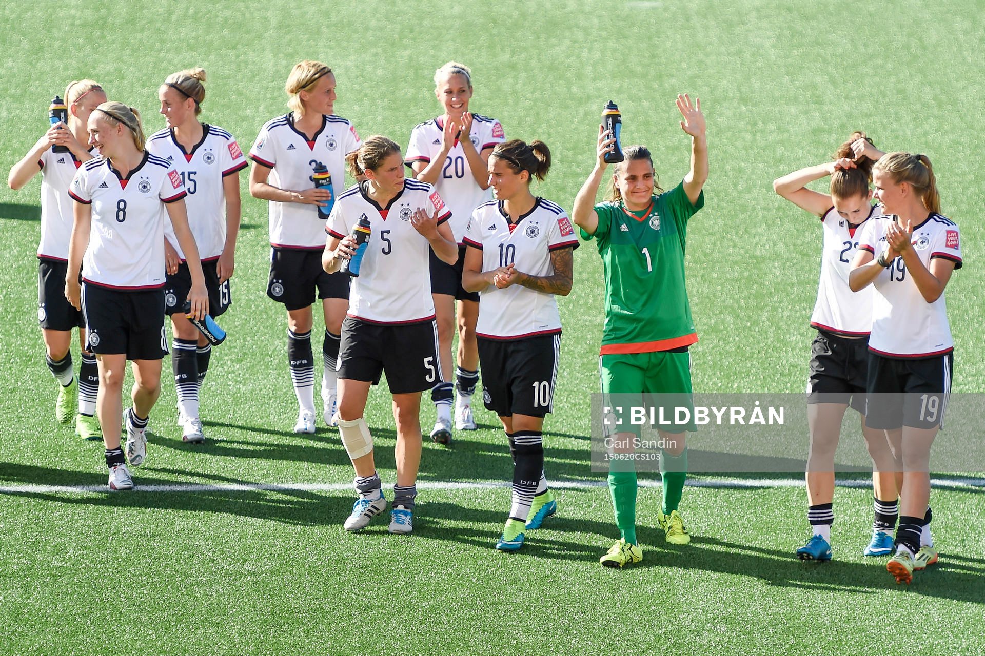 Tysklands spelare jublar