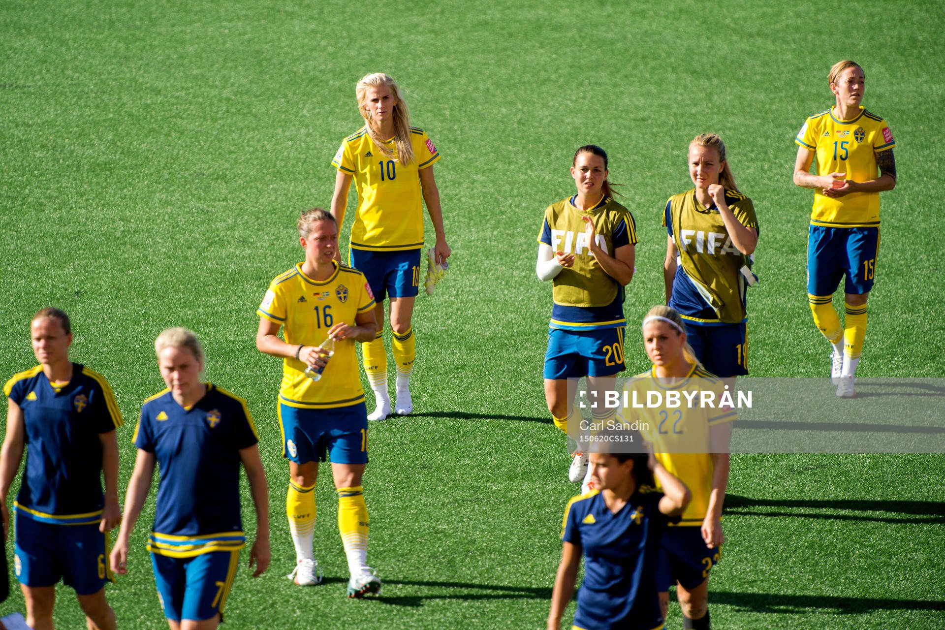 Sveriges Lina Nilsson, Sofia Jakobsson, Emilia Appelqvist,