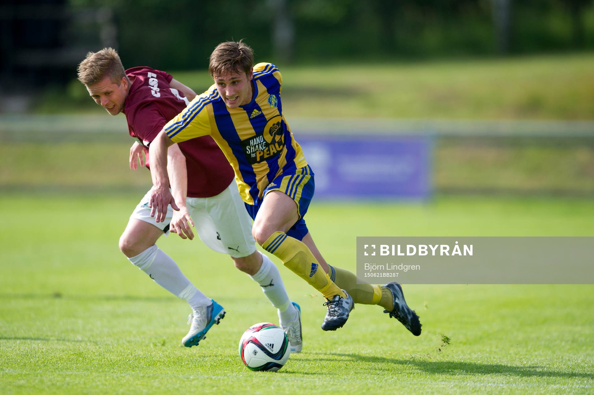 Eskilsminnes Marcus Andersson mot Qvidings Rickard Hansson