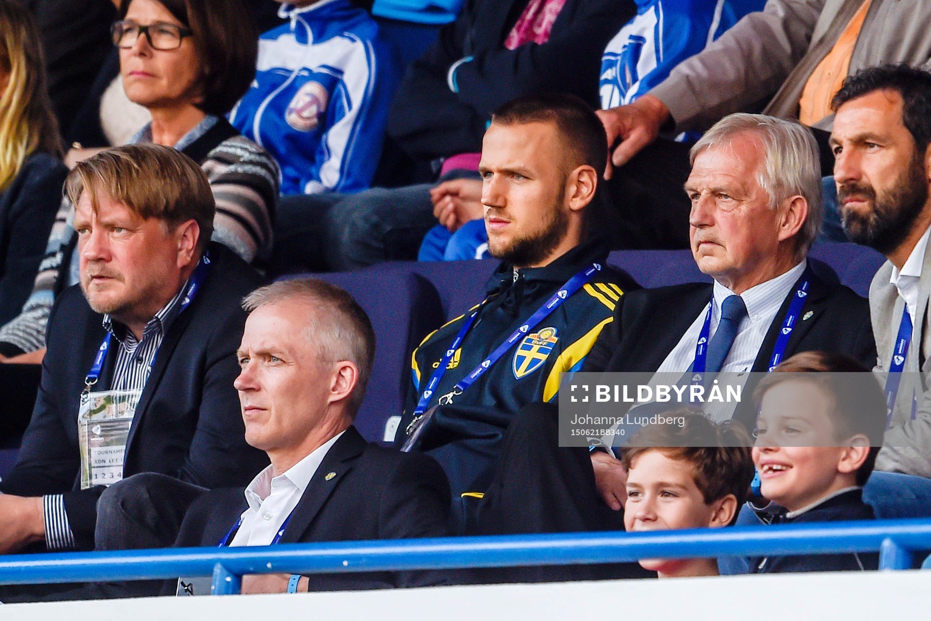 Sveriges Alexander Milosevic på läktarplats