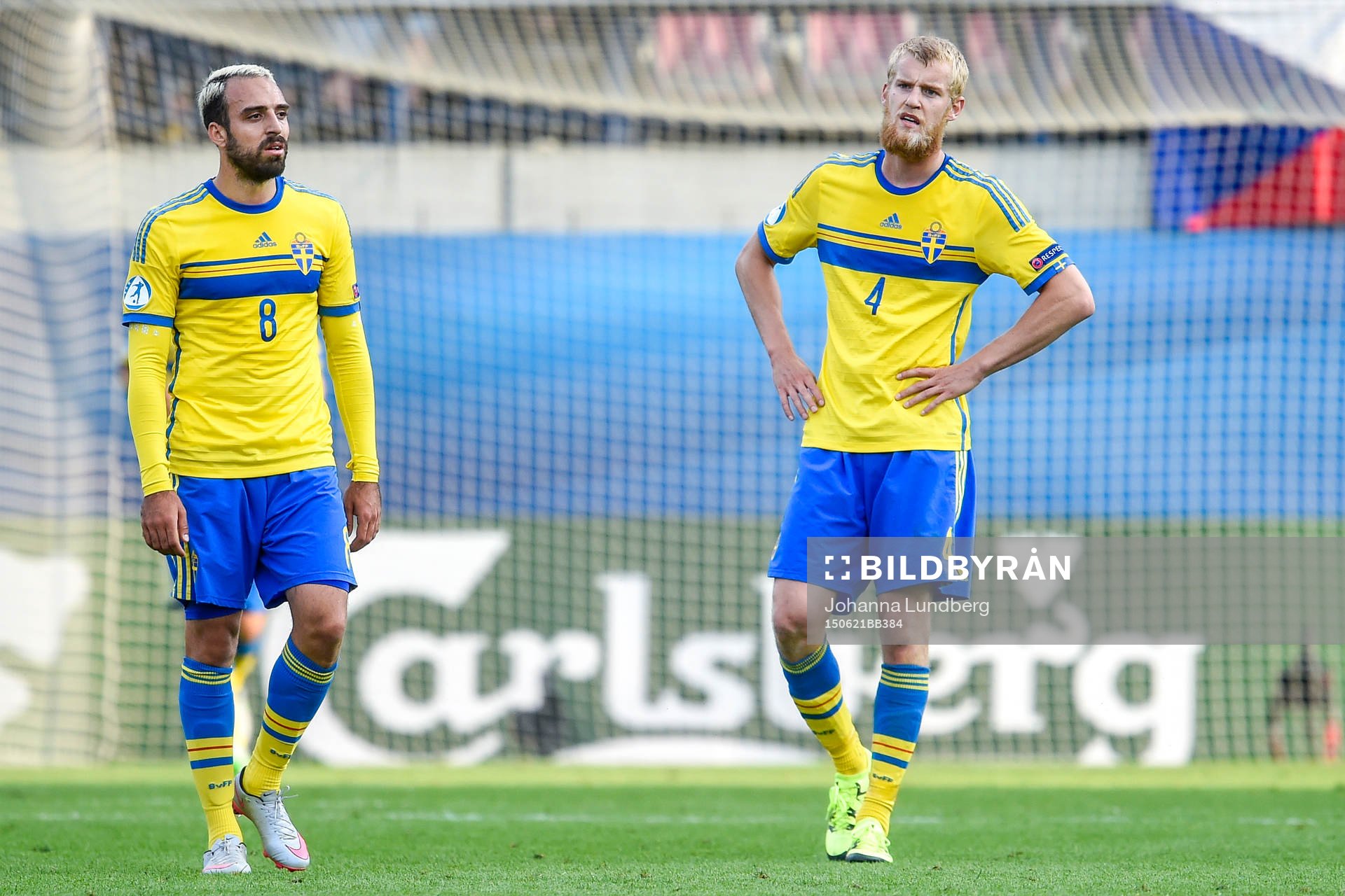 Sveriges Abdullah Khalili och Filip Helander deppar