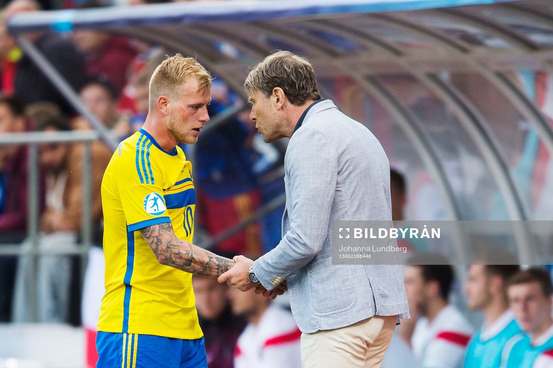 Sveriges John Guidetti byts ut och samtalar med