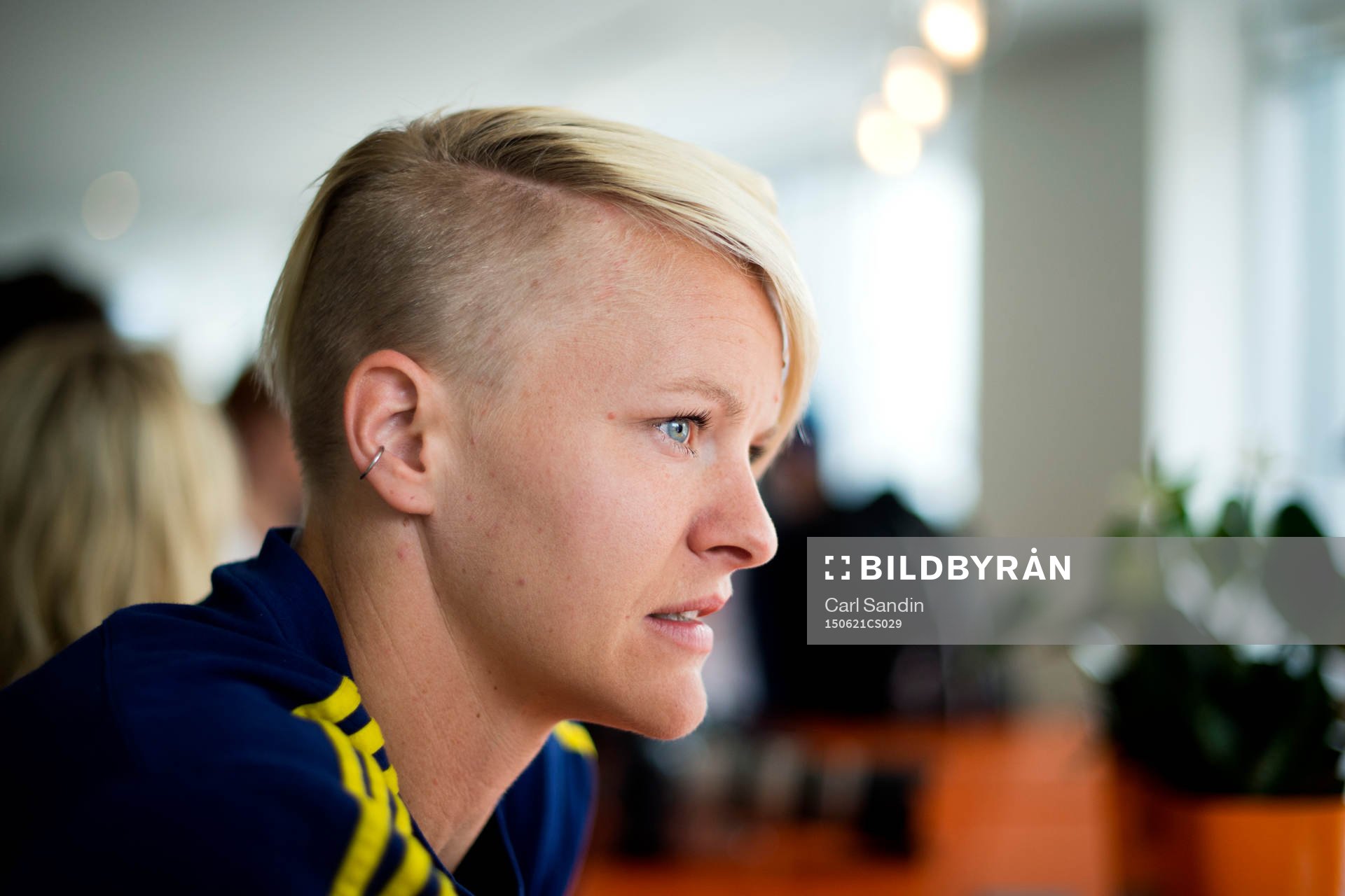 Sveriges Nilla Fischer blir intervjuad