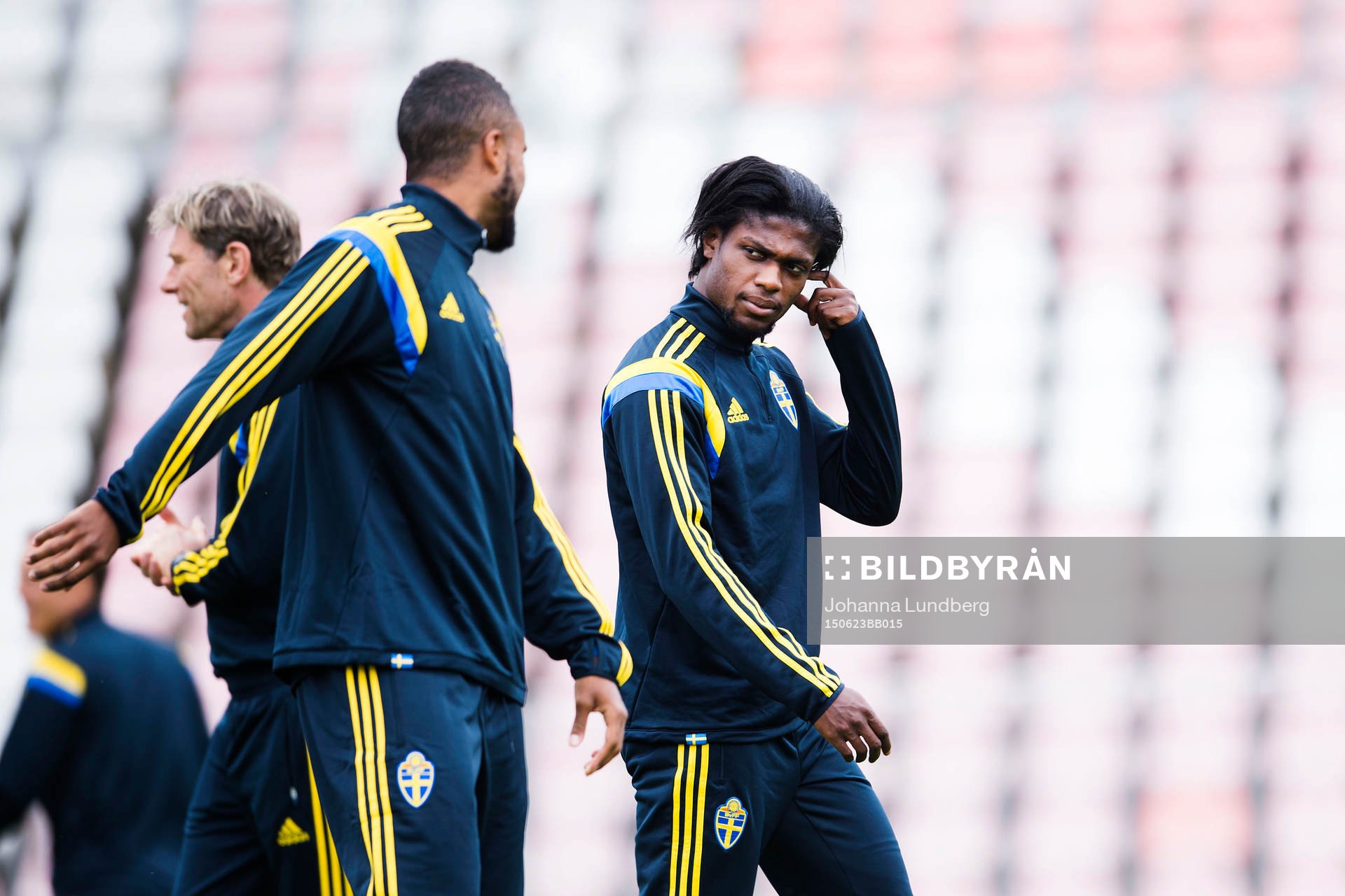 Sveriges Isaac Kiese Thelin och Joseph Baffo
