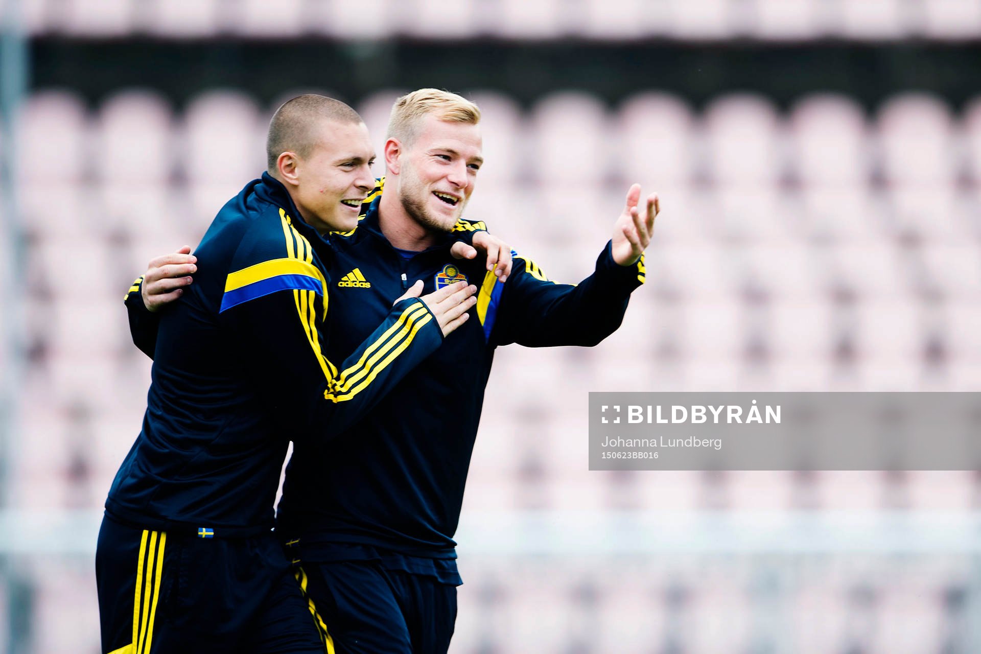 Sveriges Victor Nilsson Lindelöf och John Guidetti