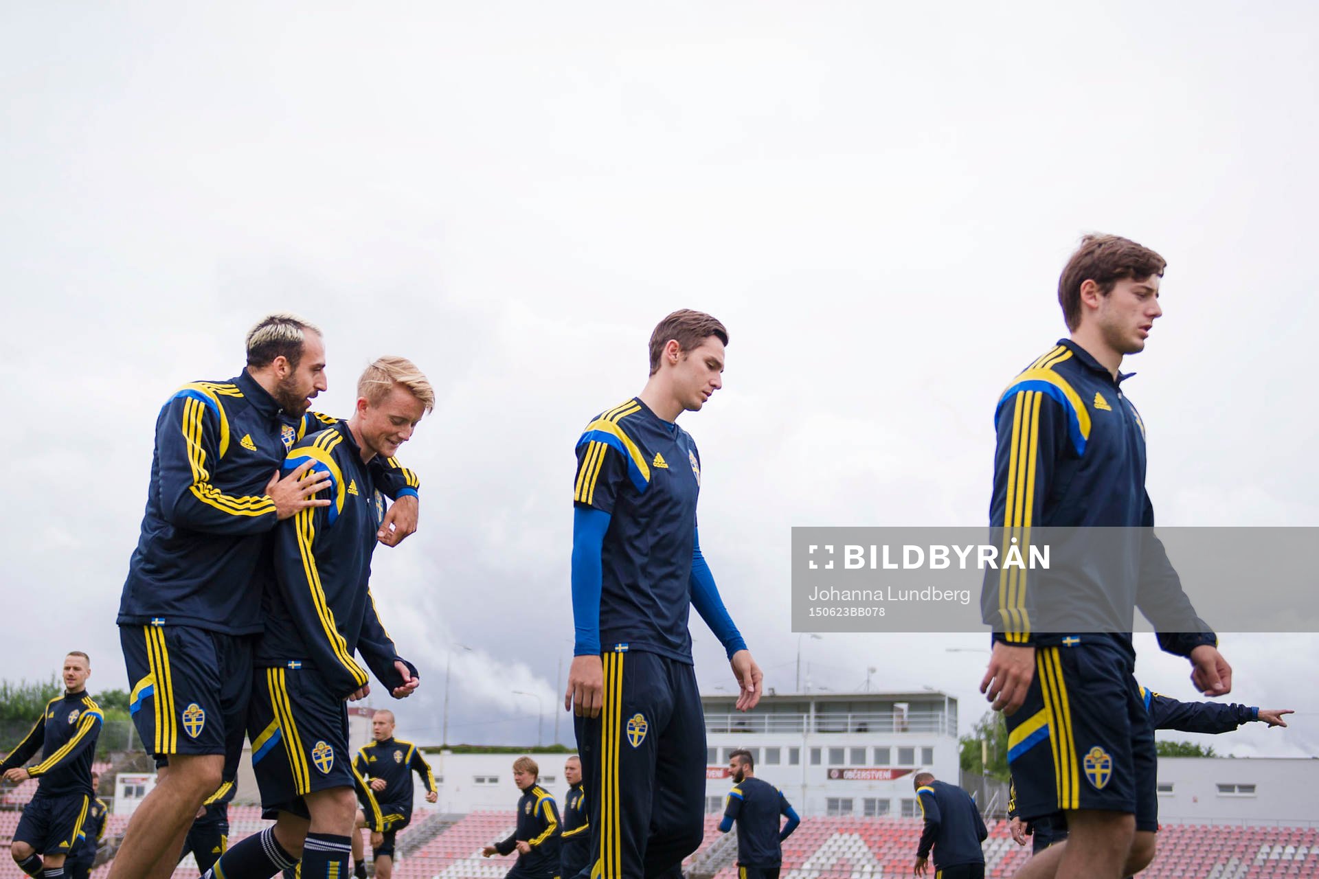 Sveriges Abdullah Khalili, Sam Larsson, Branimir Hrgota och