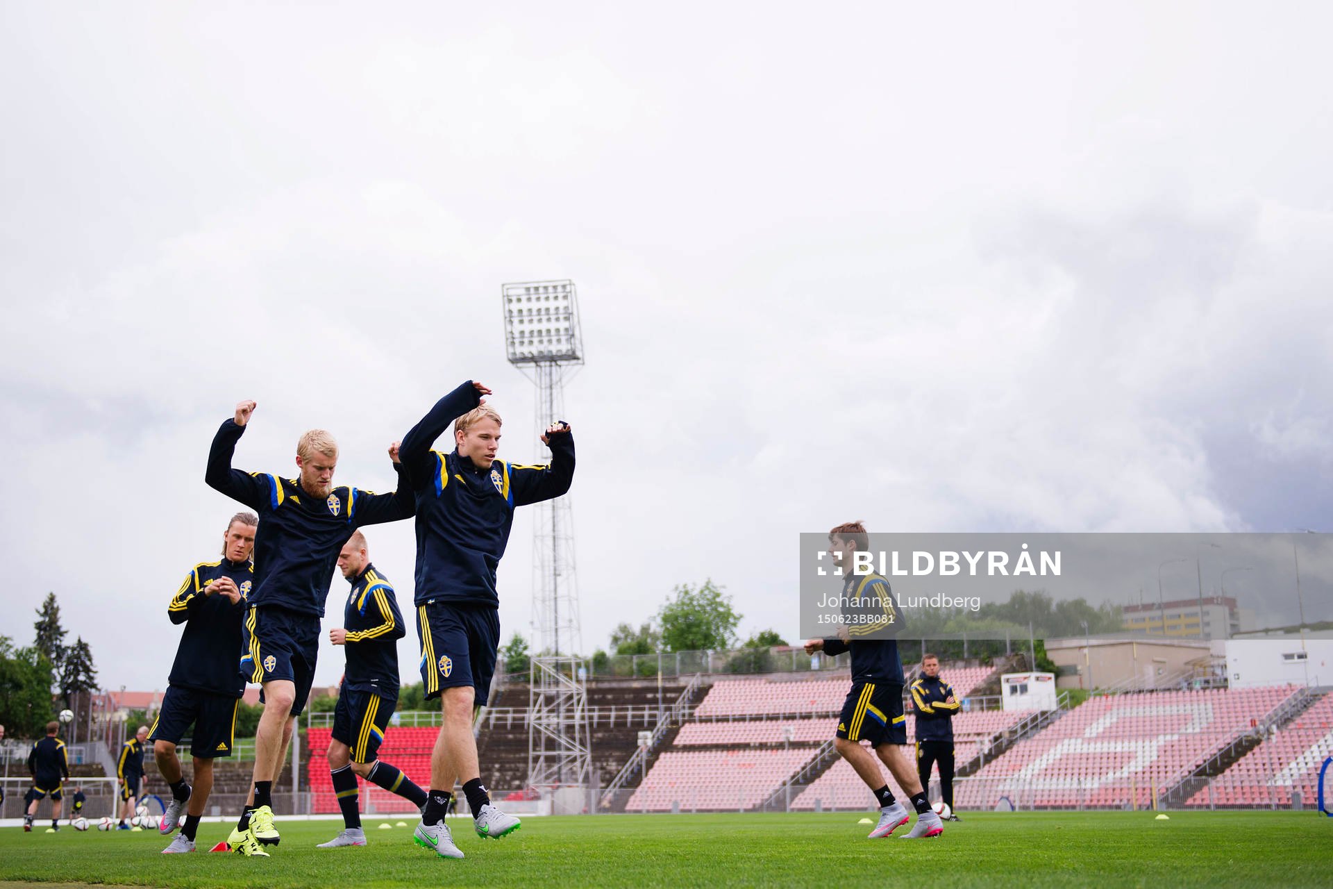 Sveriges Kristoffer Olsson, Filip Helander och Oscar Lewicki