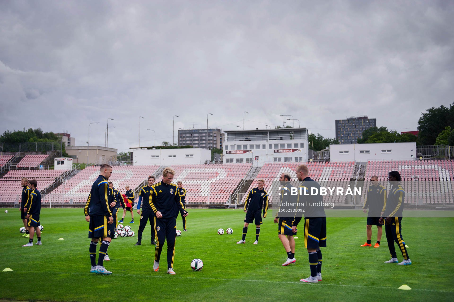 Sveriges Alexander Milosevic, Oscar Hiljemark, Sam Larsson,