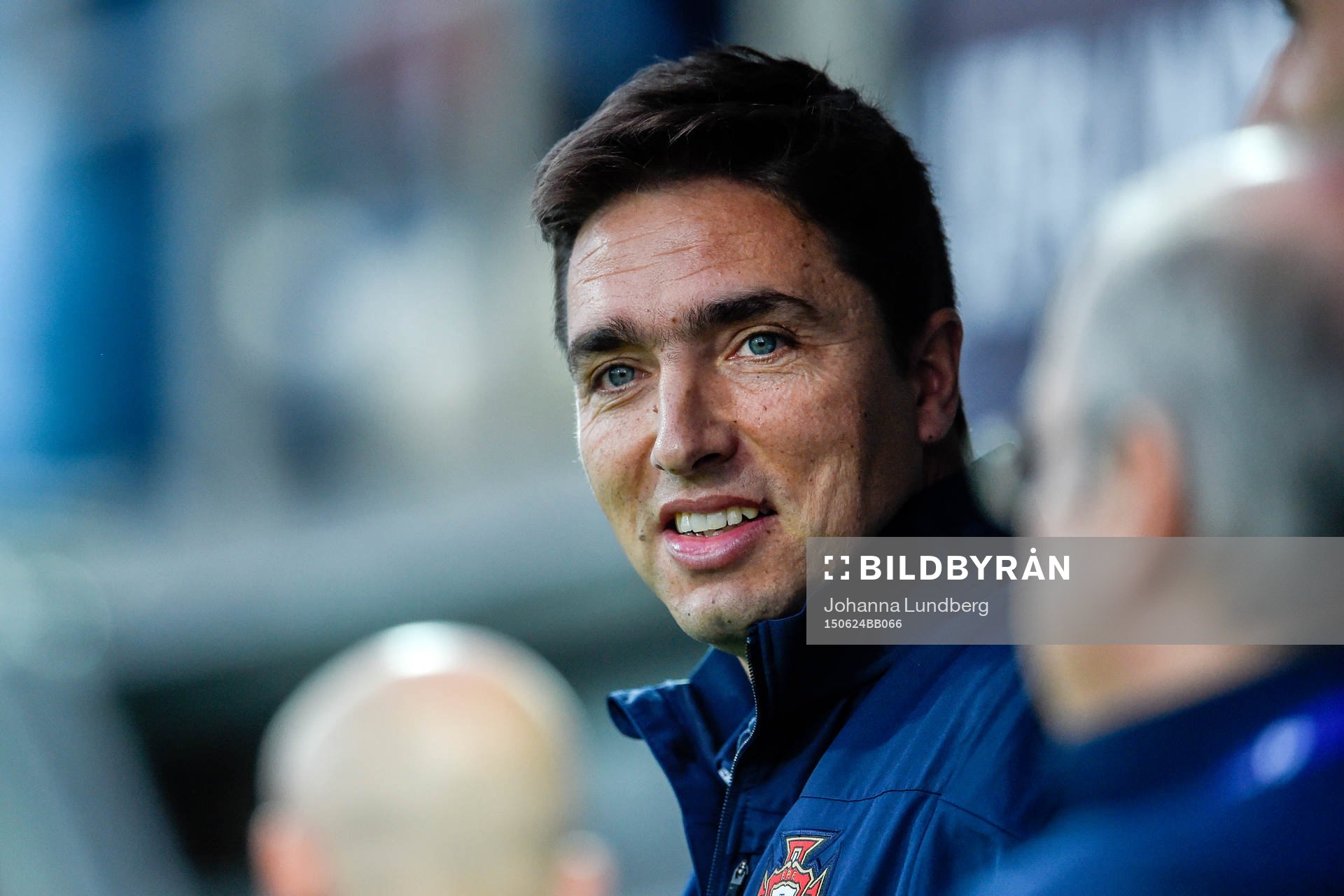 Portugals förbundskapten Rui Jorge före fotbollsmatchen i