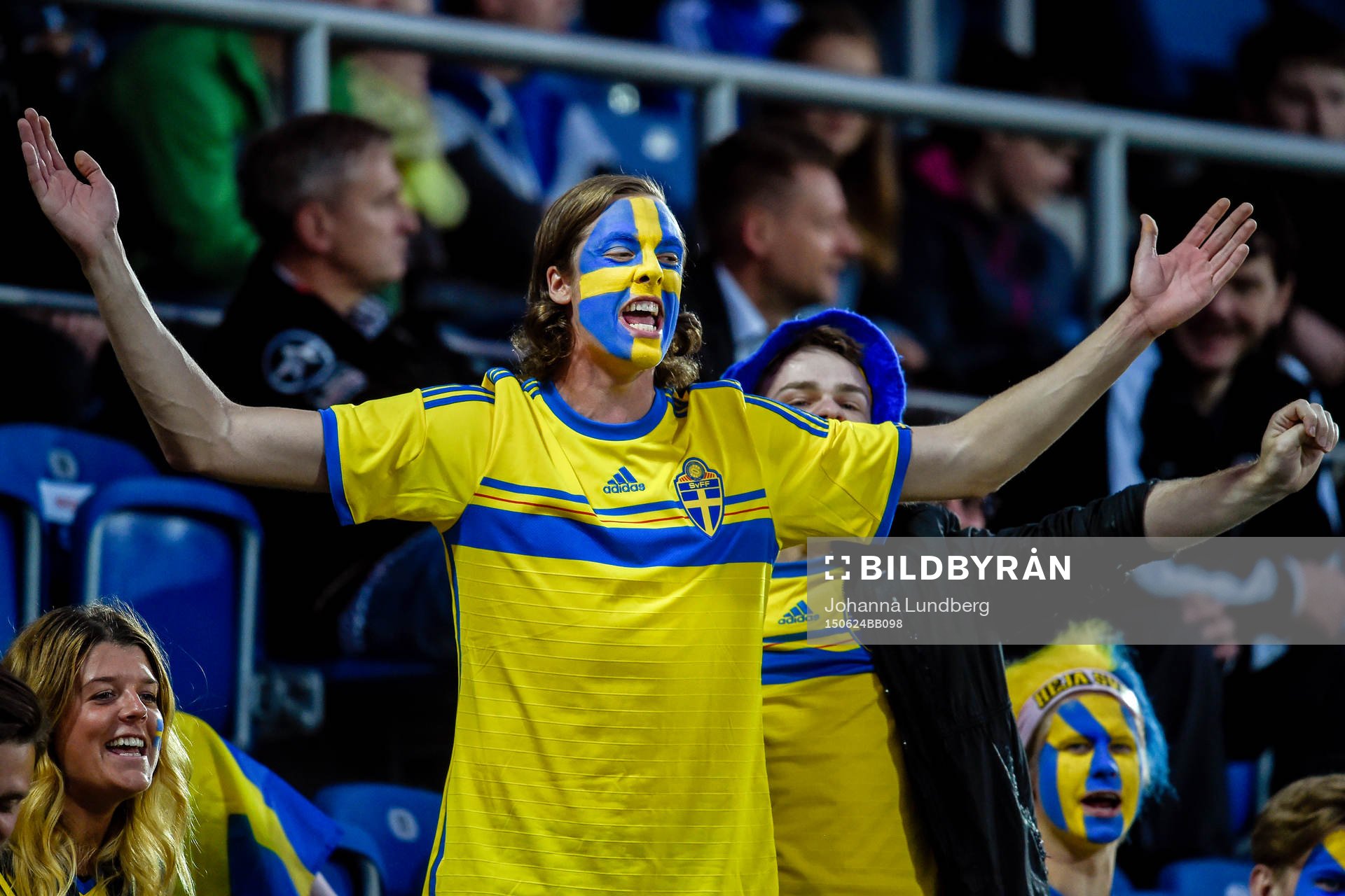 En svensk supporter reagerar