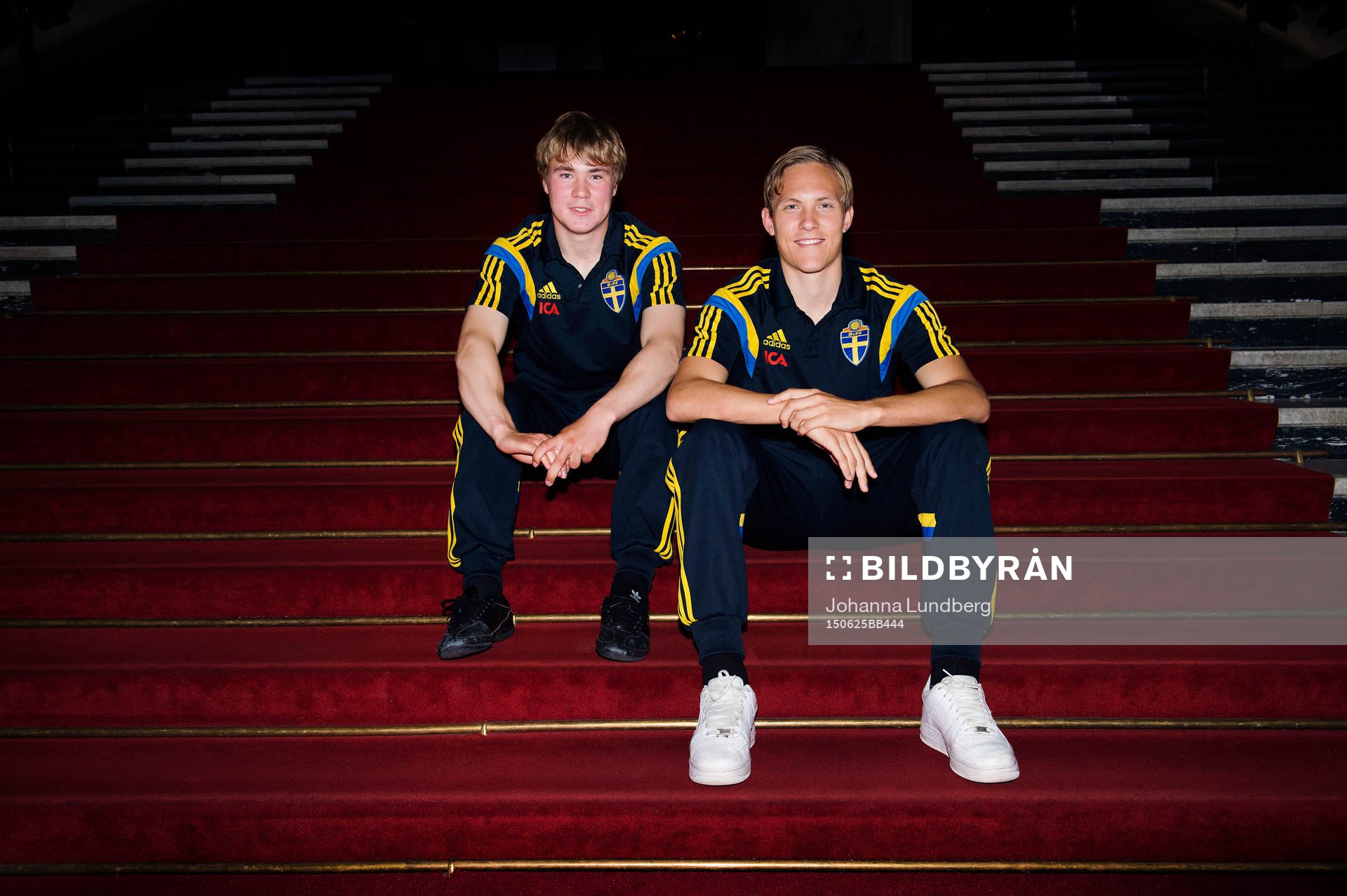 Sveriges Simon Tibbling och Ludwig Augustinsson