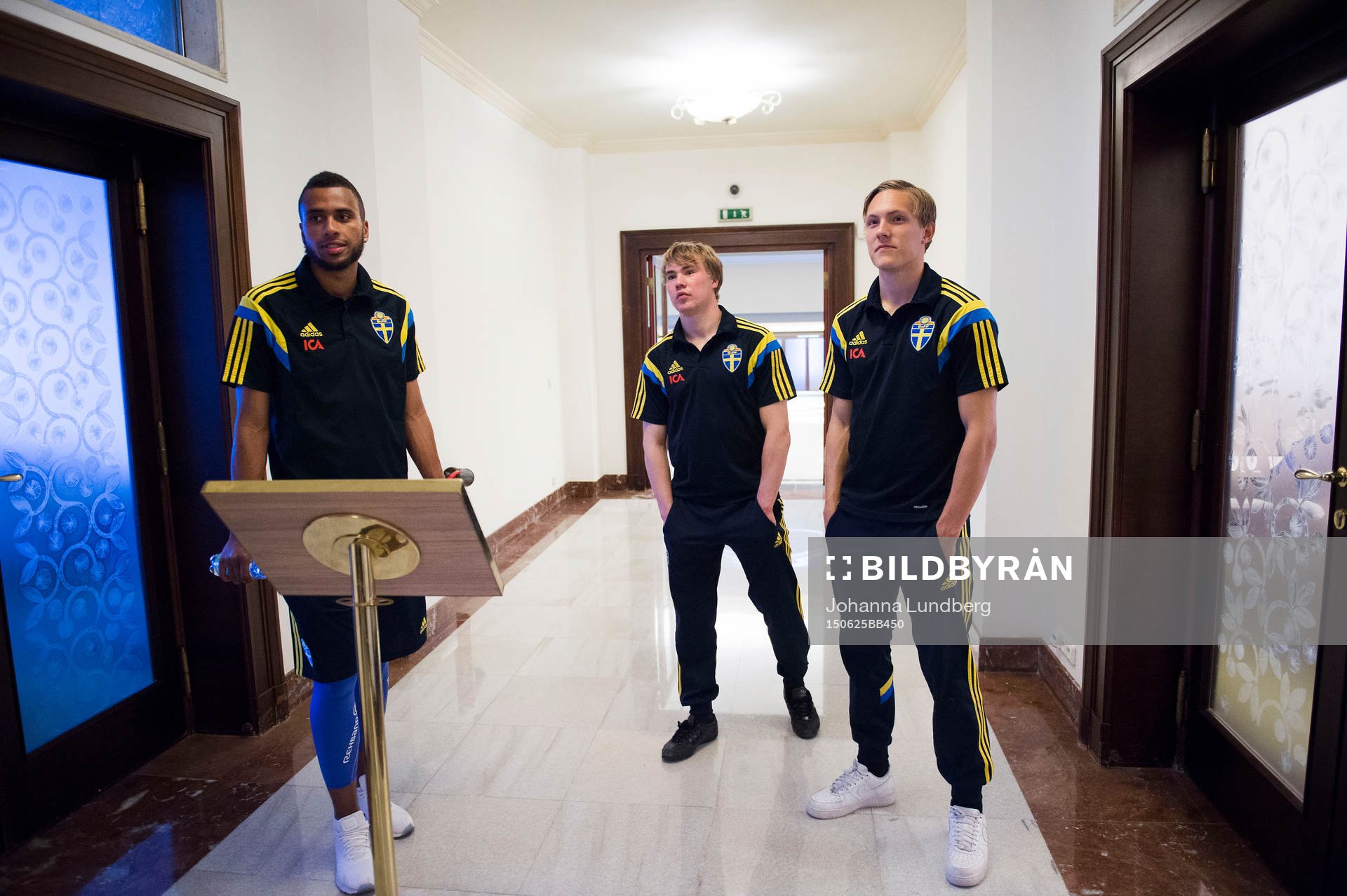 Sveriges Isaac Kiese Thelin, Simon Tibbling och Ludwig