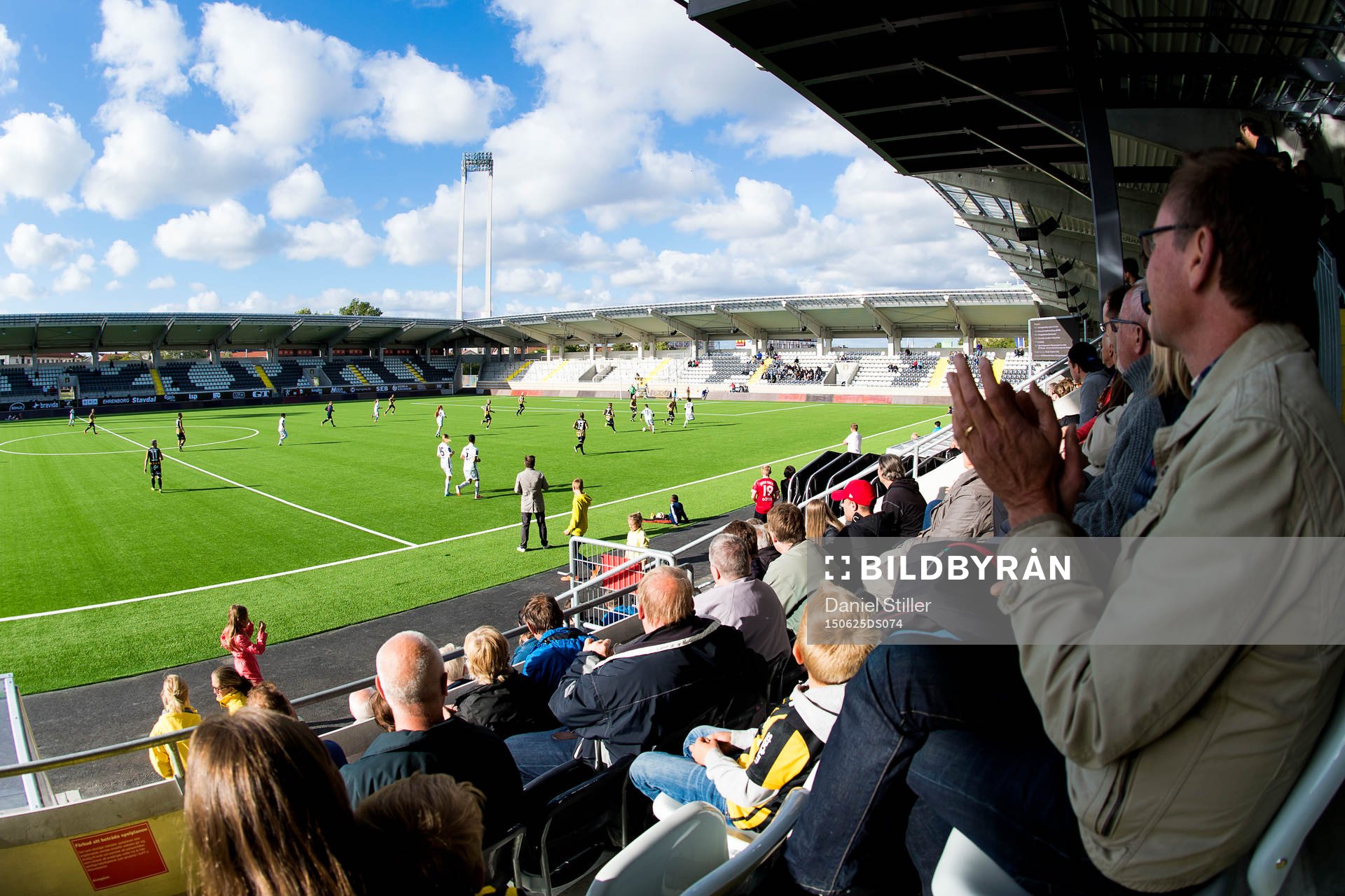 Invigningsceremoni under invigningen av BK Häckens nya arena, Bravida Arena, den 25 juni 2015 i Göteborg.
