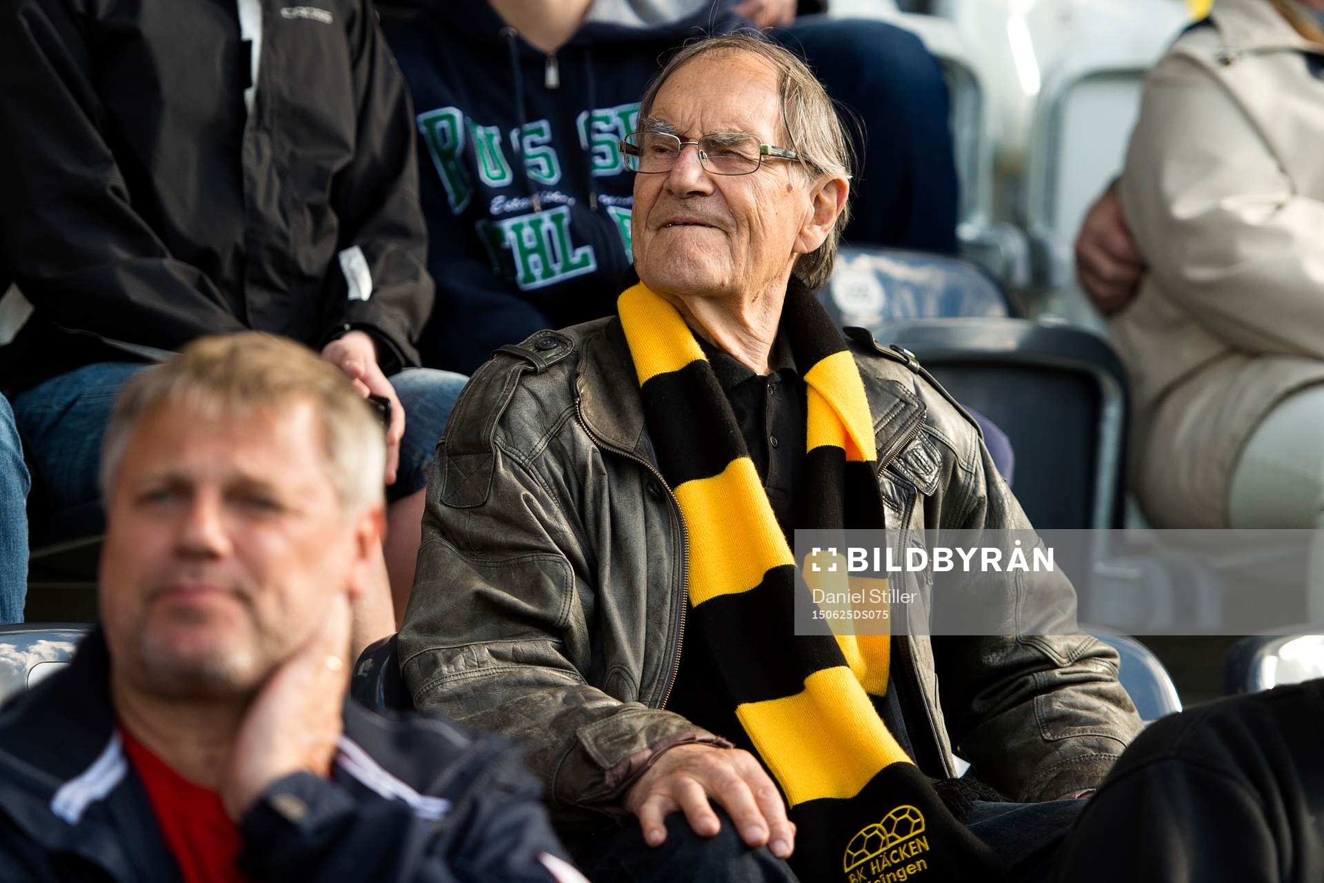 Häckensupportern Tage Högberg, 92 år