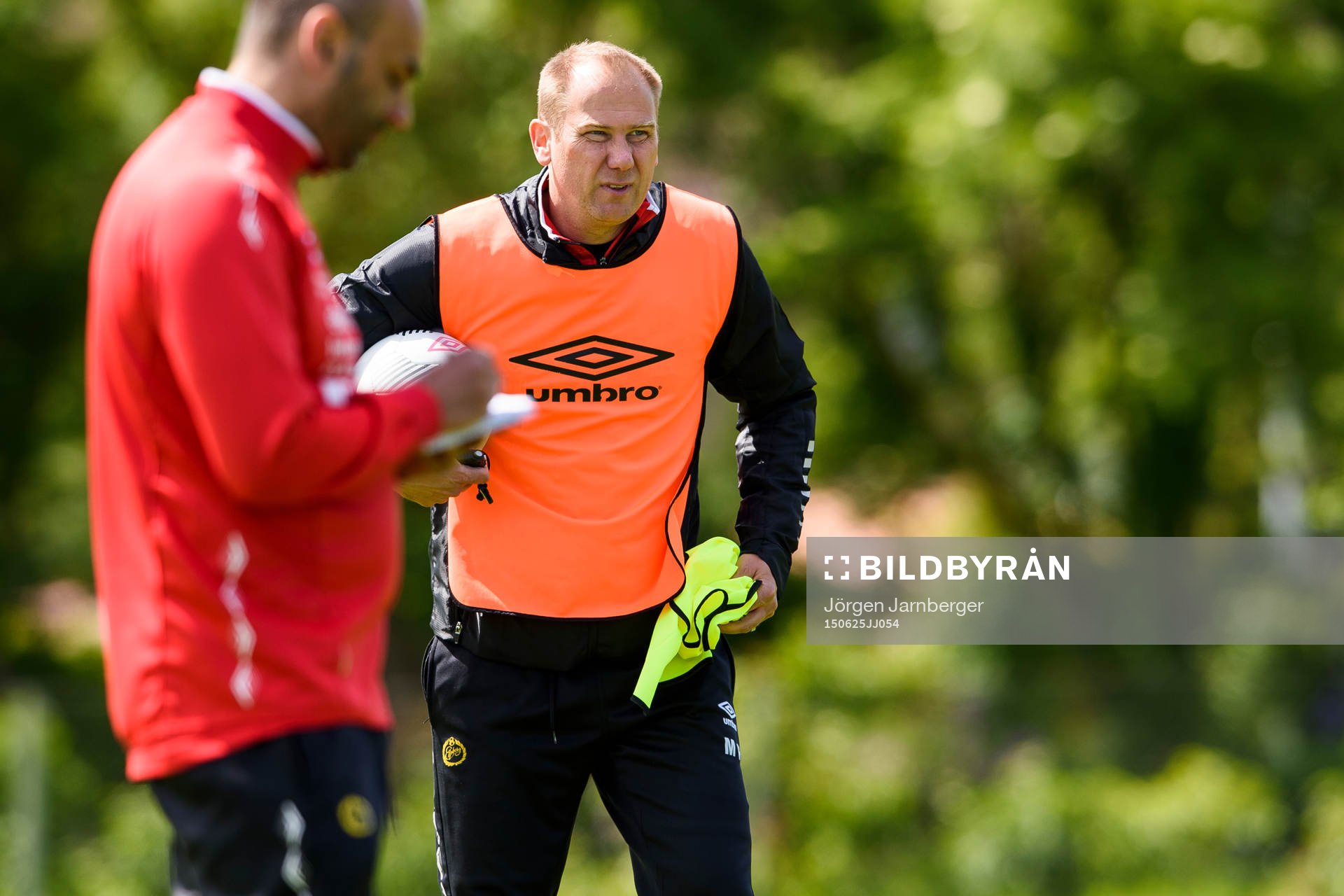 Elfsborgs manager Magnus Haglund med tränare Jan Mian i
