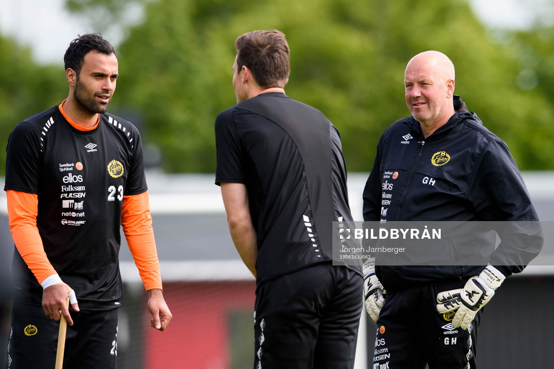Elfsborgs målvakt Abbas Hassan (v), målvaktstränare Gert