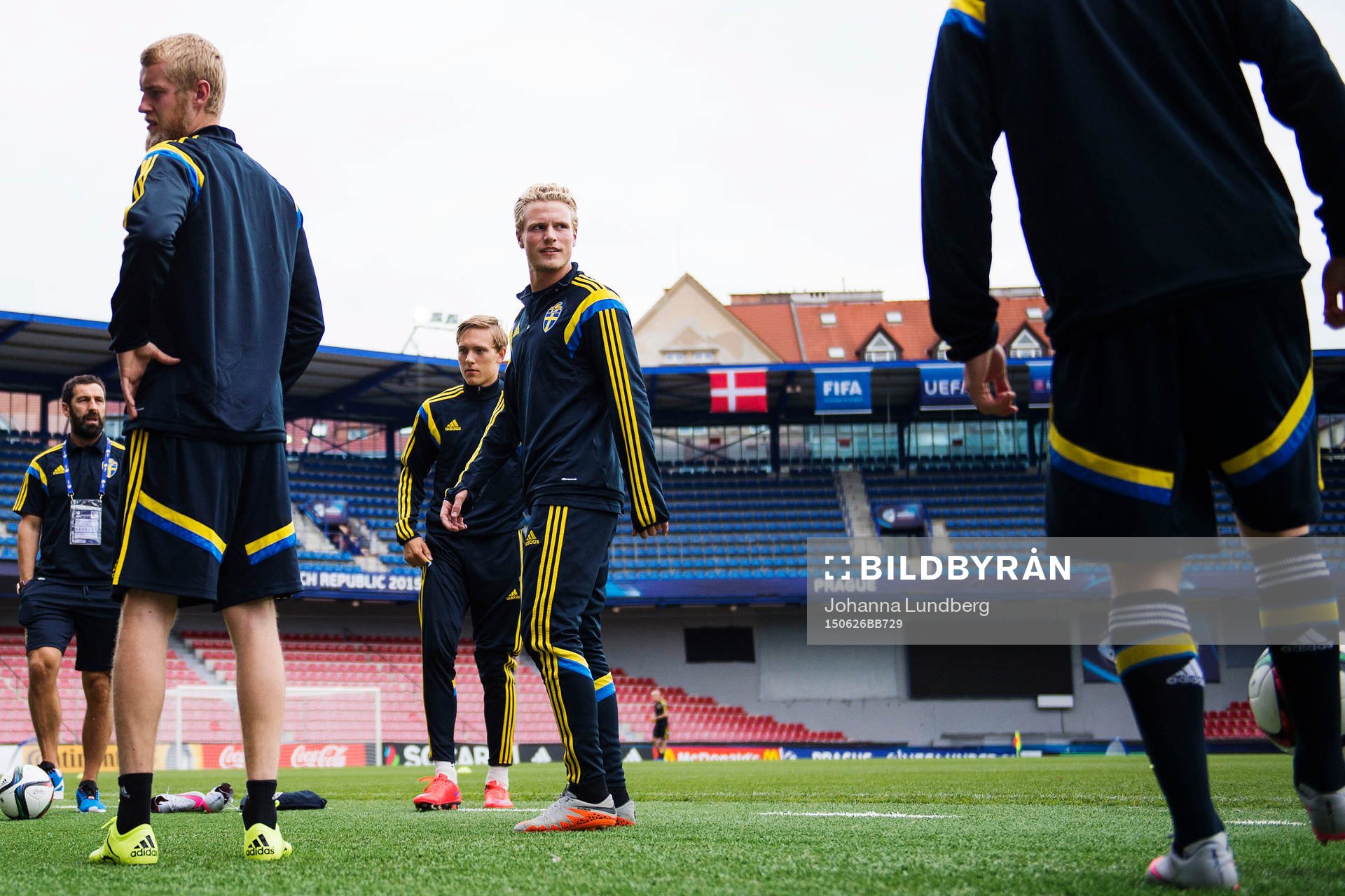 Sveriges Simon Tibbling och Filip Helander, Abdullah Khalili