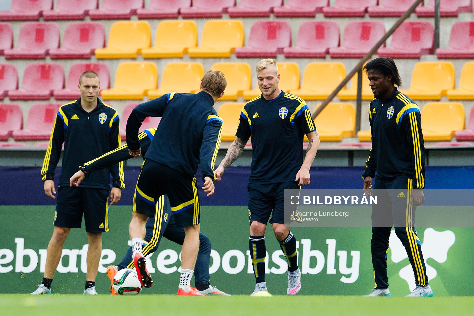 Sveriges John Guidetti och Joseph Baffo
