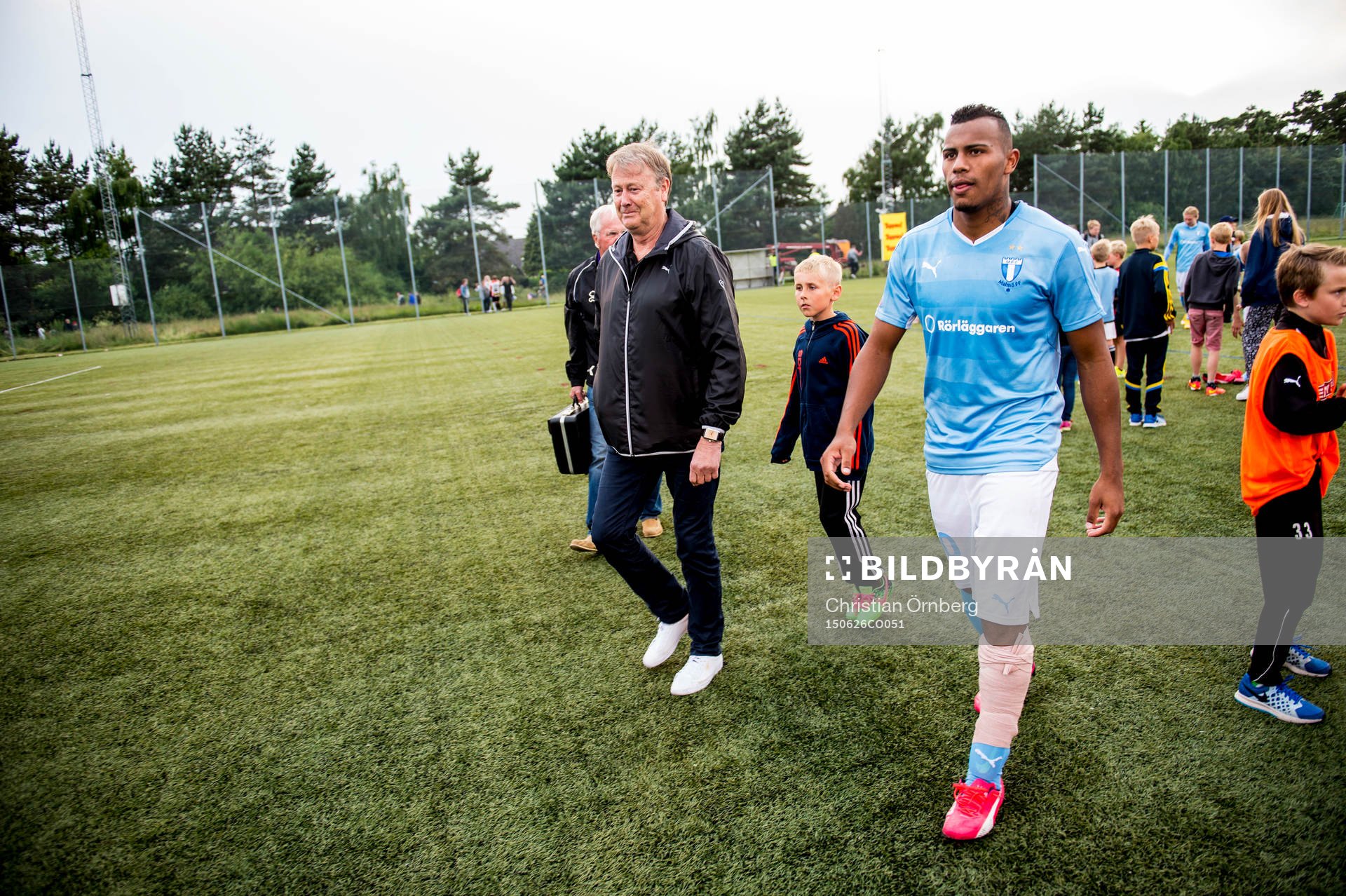 Malmö FFs tränare Åge Hareide och Luis Felipe Carvalho
