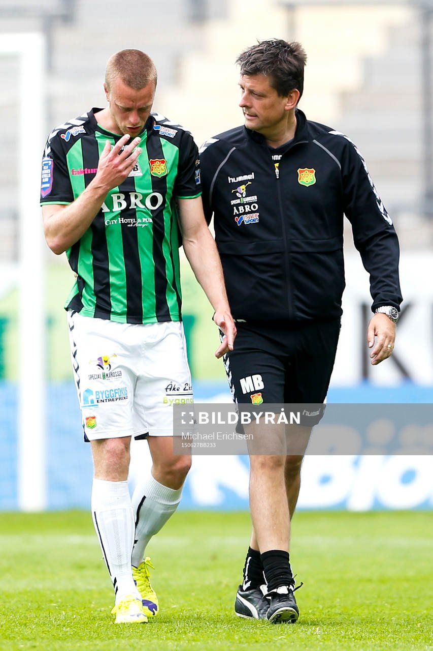 GAIS Björn Andersson tvingas utgå pga skada