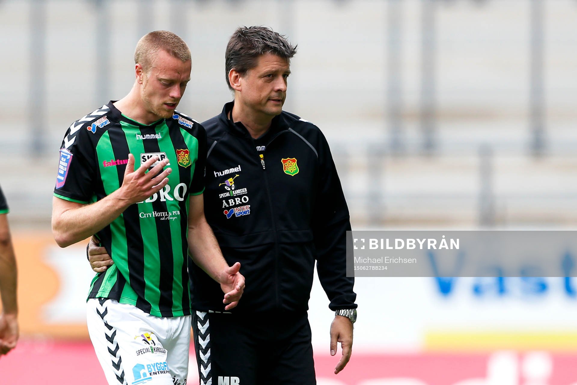 GAIS Björn Andersson tvingas utgå pga skada