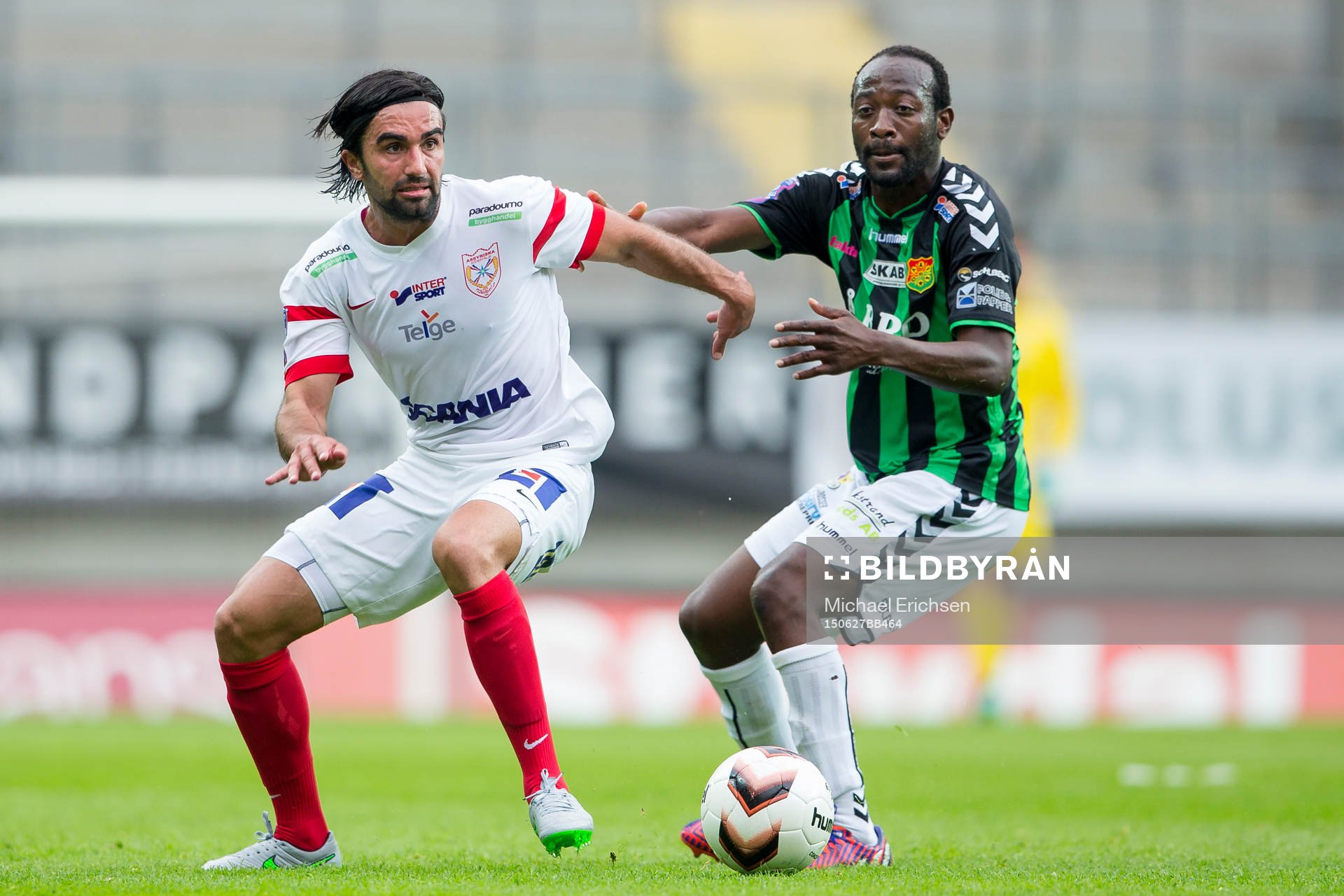 Assyriskas Alexander Nilsson mot GAIS Reuben Ayarna