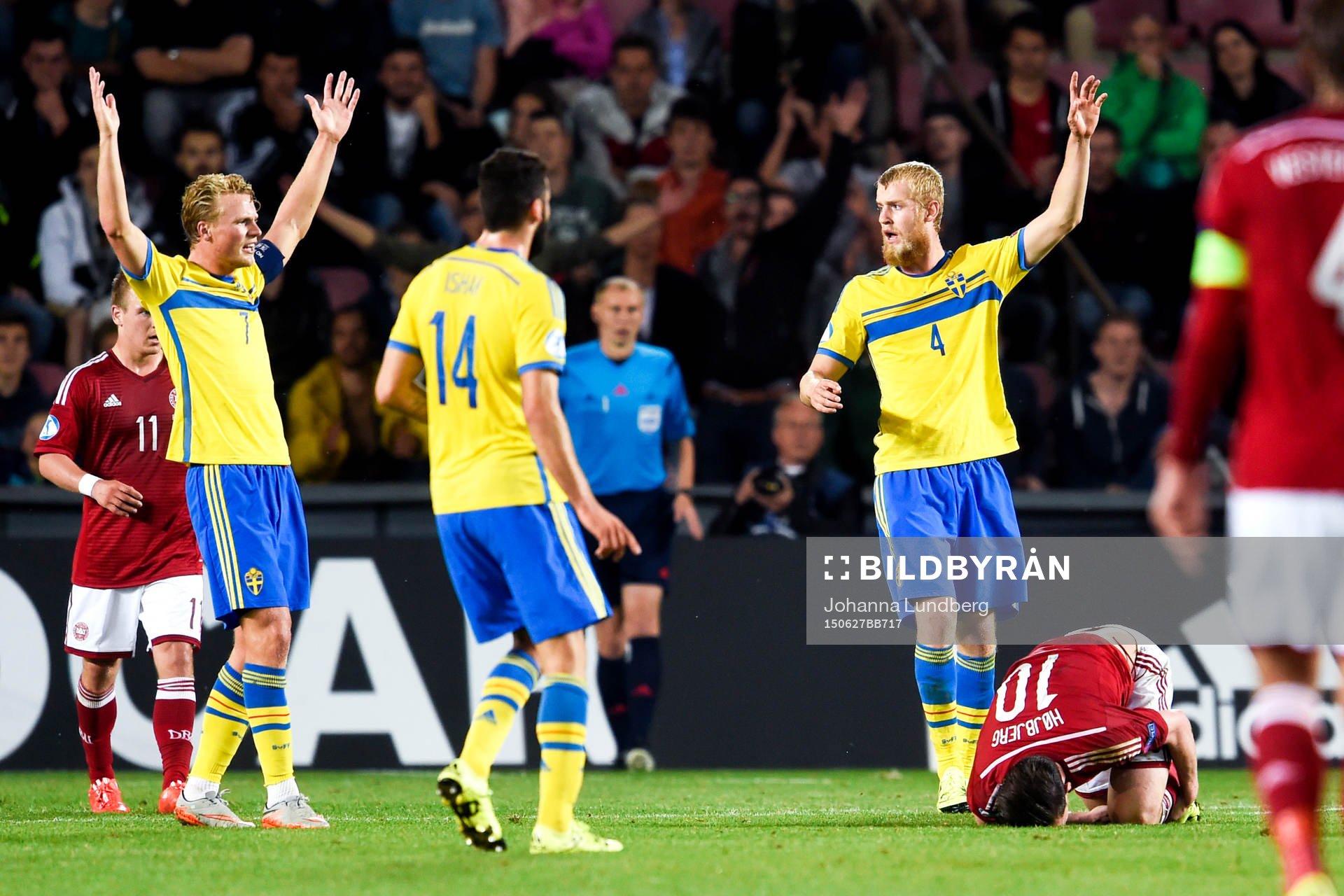 Sveriges Oscar Hiljemark och Filip Helander