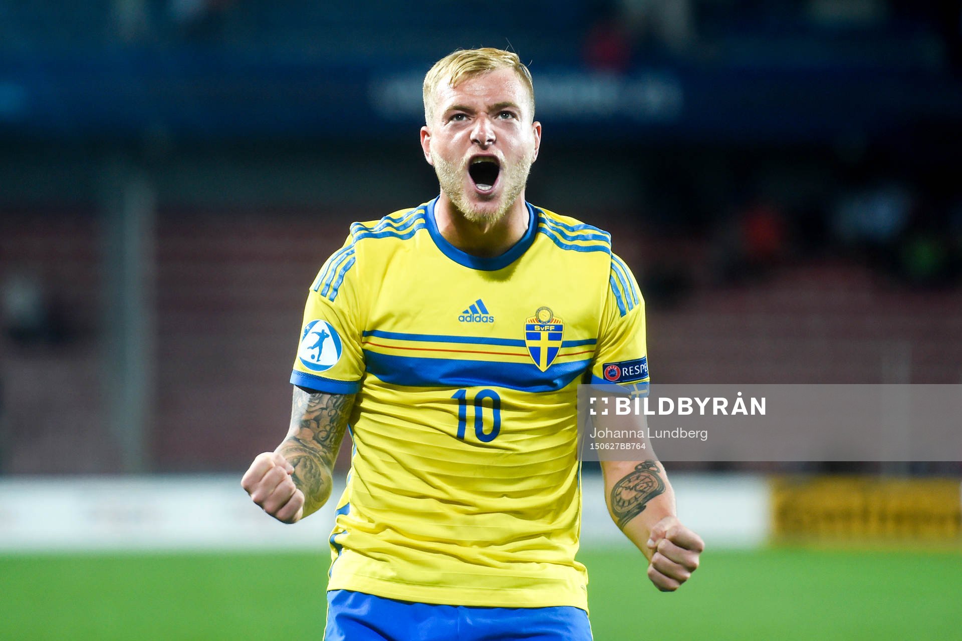 Sveriges John Guidetti jublar