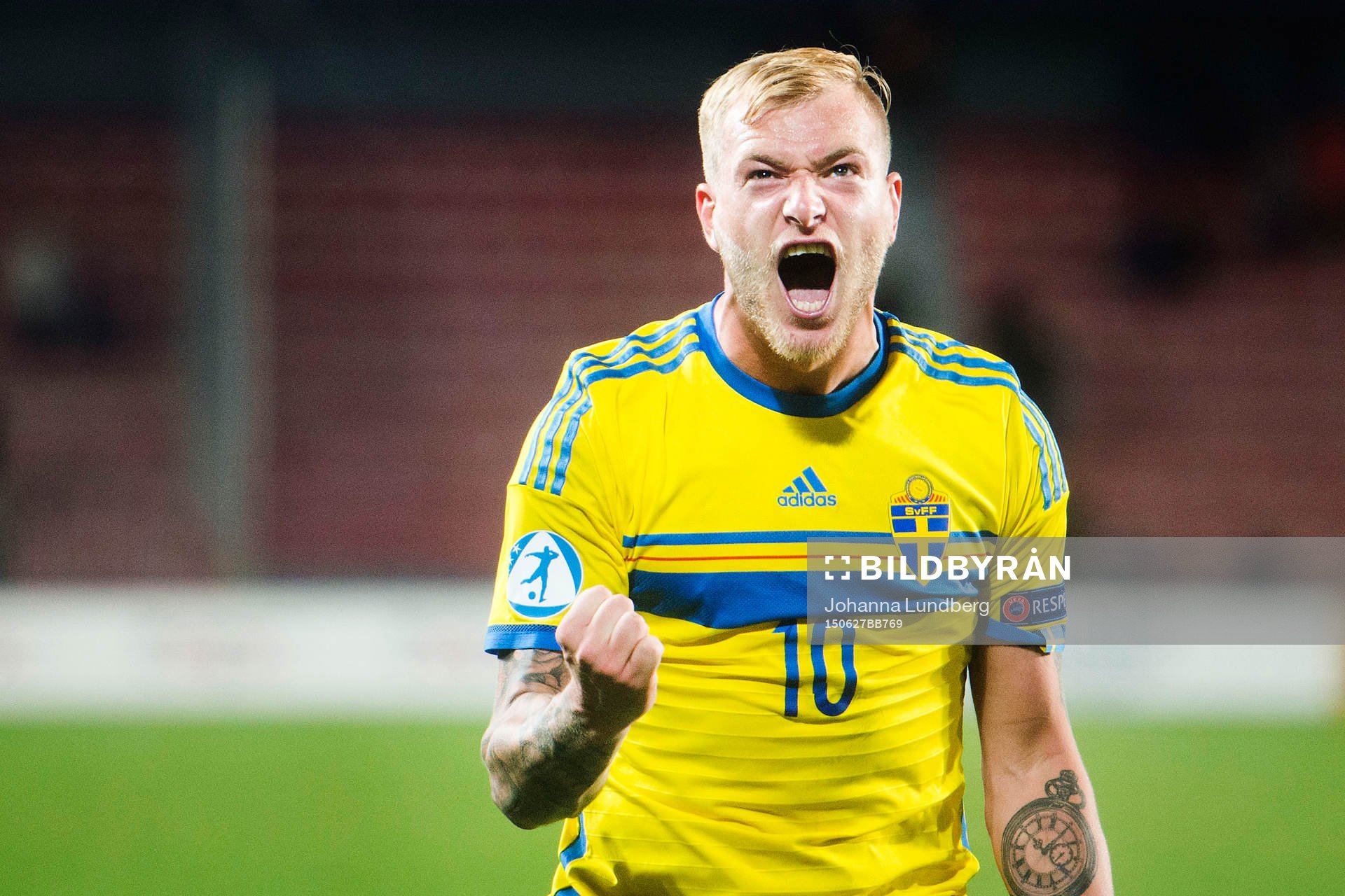 Sveriges John Guidetti jublar