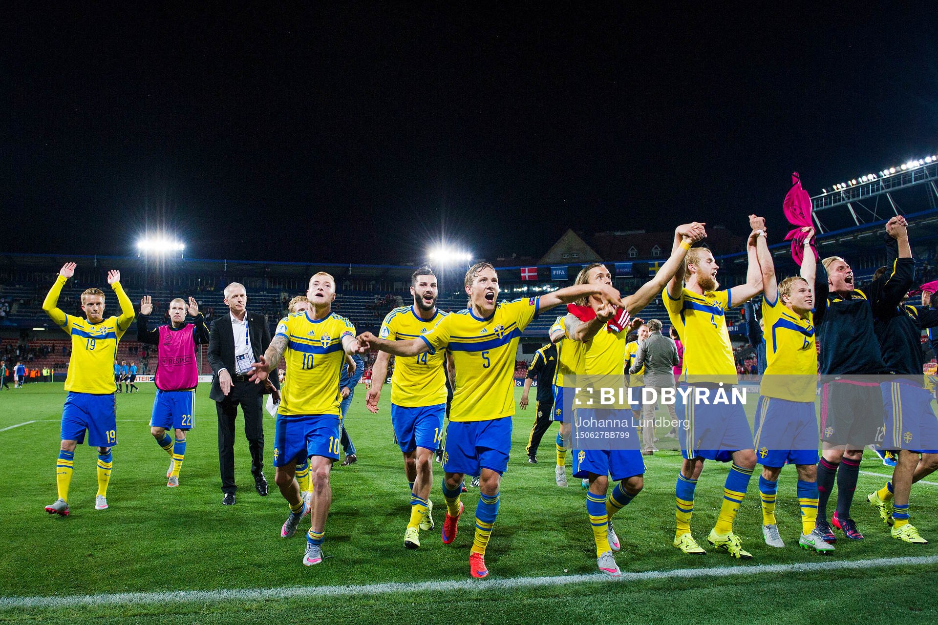 Sveriges John Guidetti, Mikael Ishak, Ludwig Augustinsson,