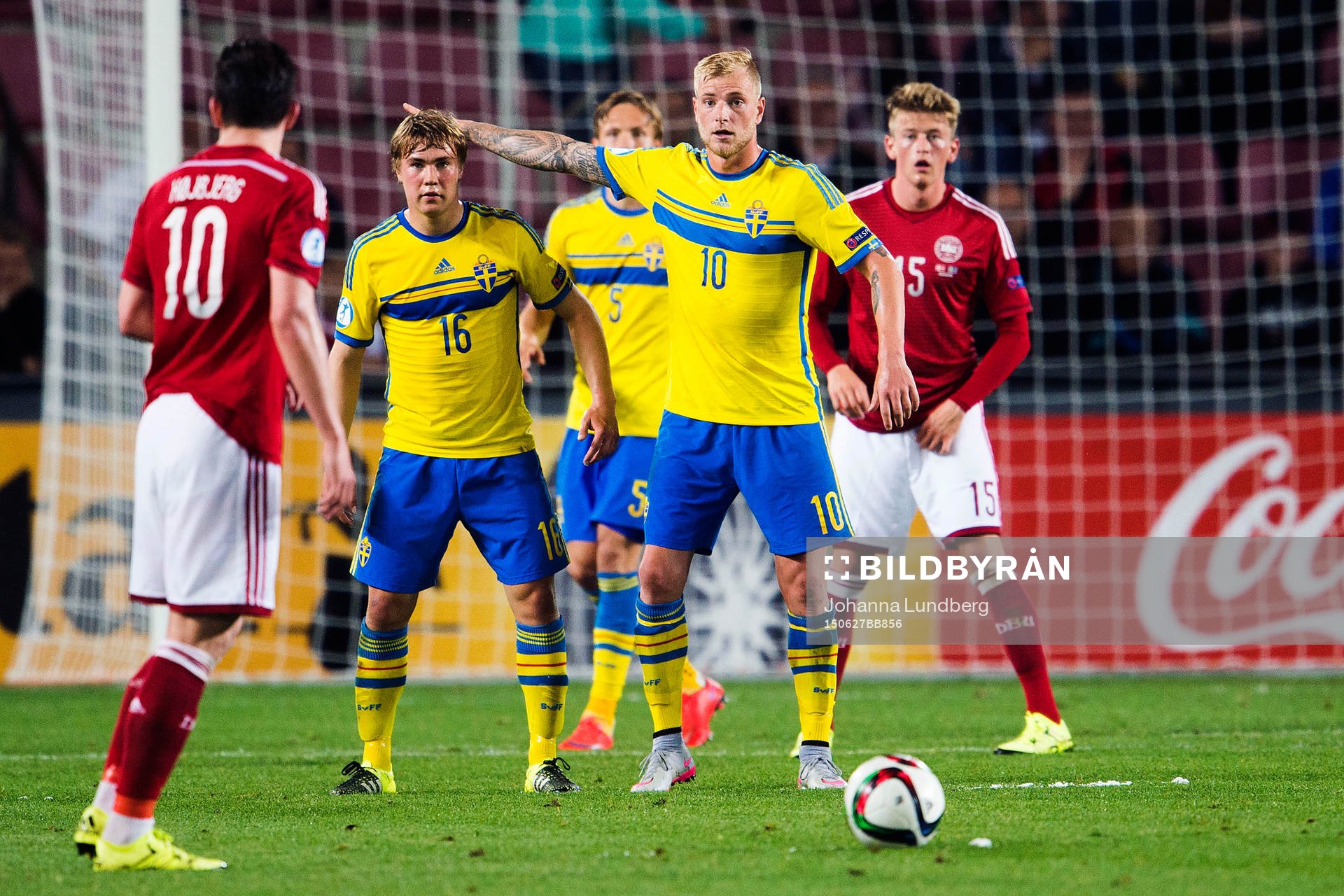 Sveriges John Guidetti och Simon Tibbling