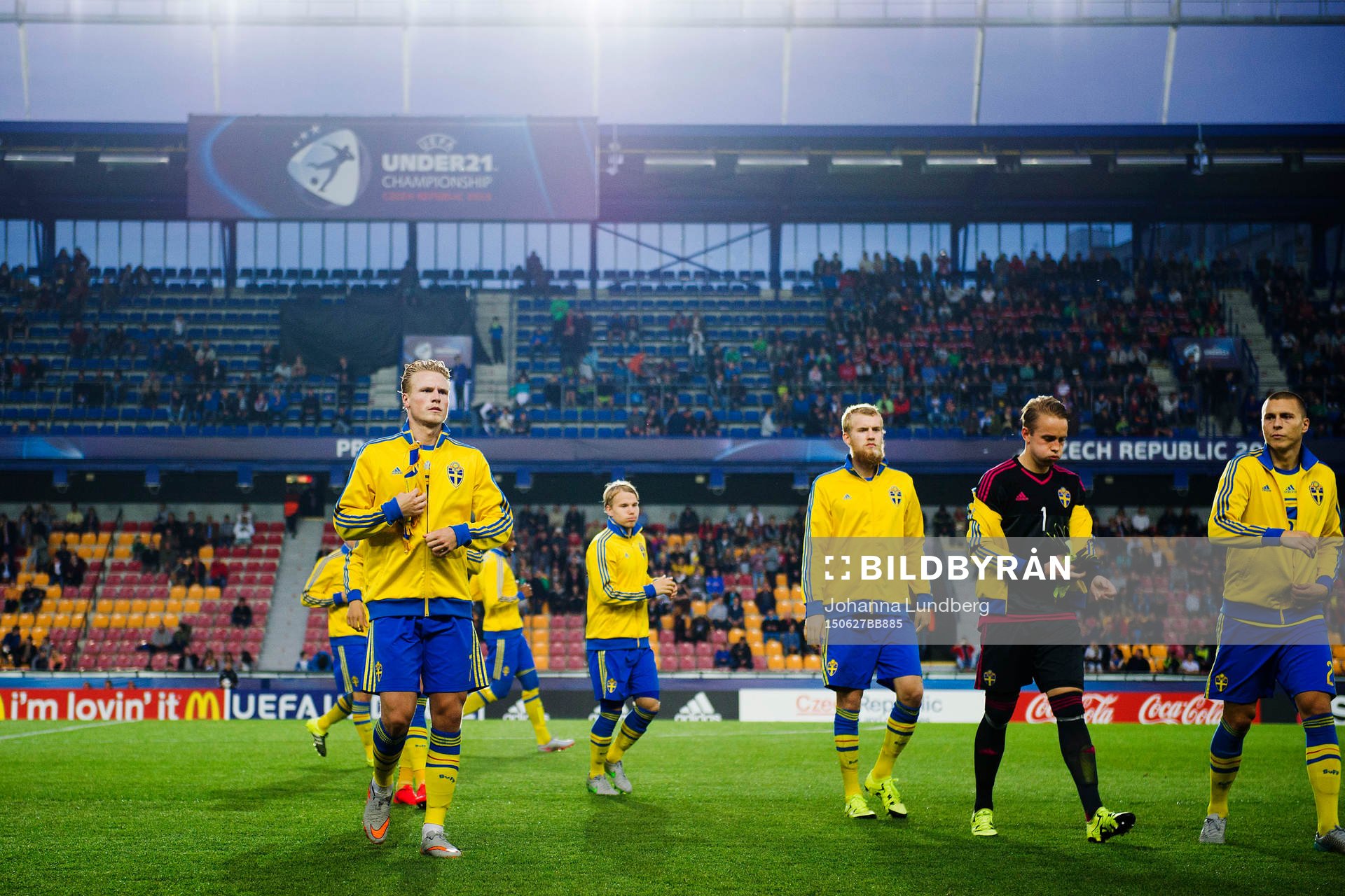 Sveriges Oscar Hiljemark, Oscar Lewicki, Filip Helander och