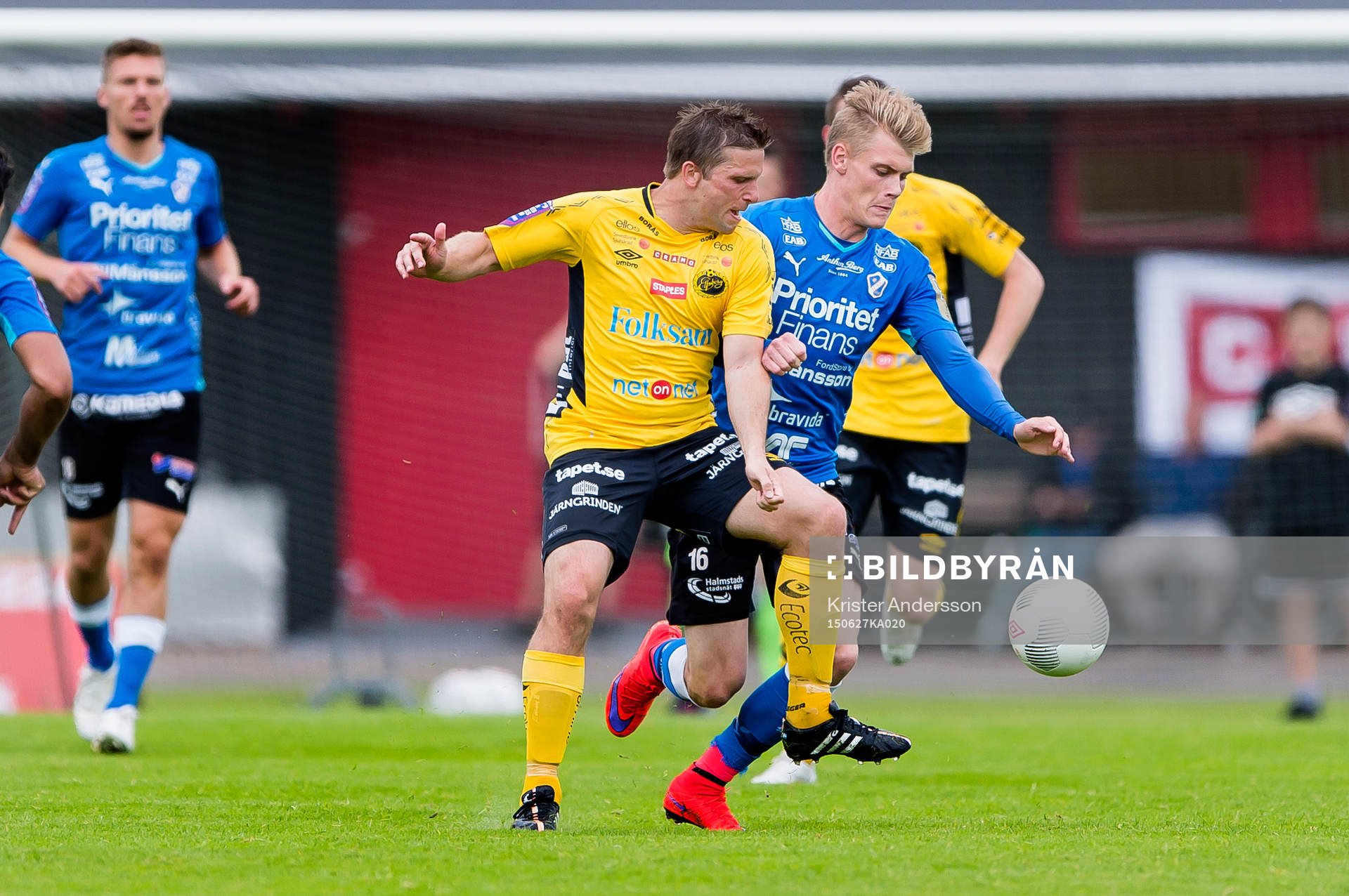 Elfsborgs Anders Svensson och Halmstads Eric Smith