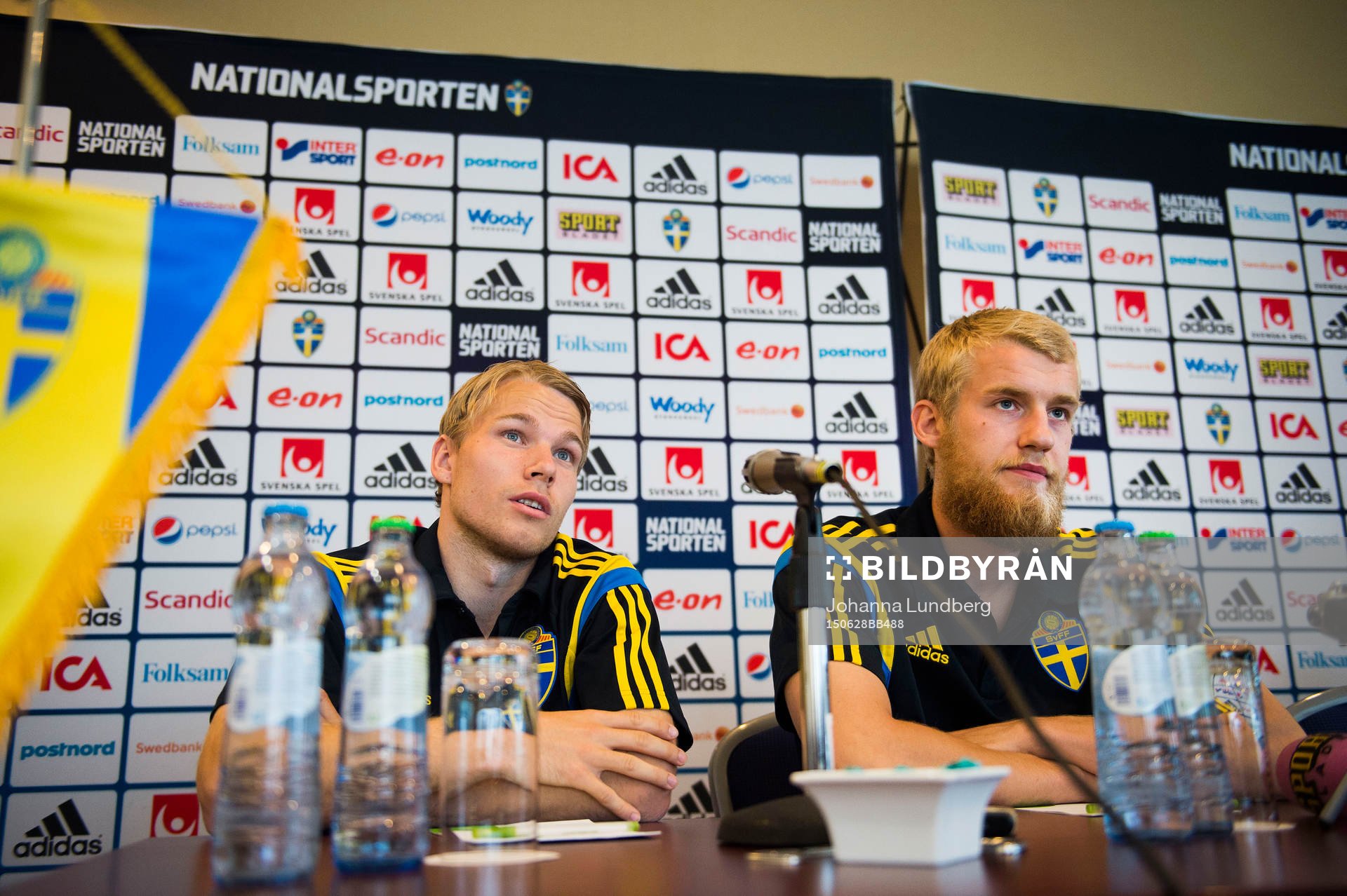 Sveriges Oscar Lewicki och Filip Helander