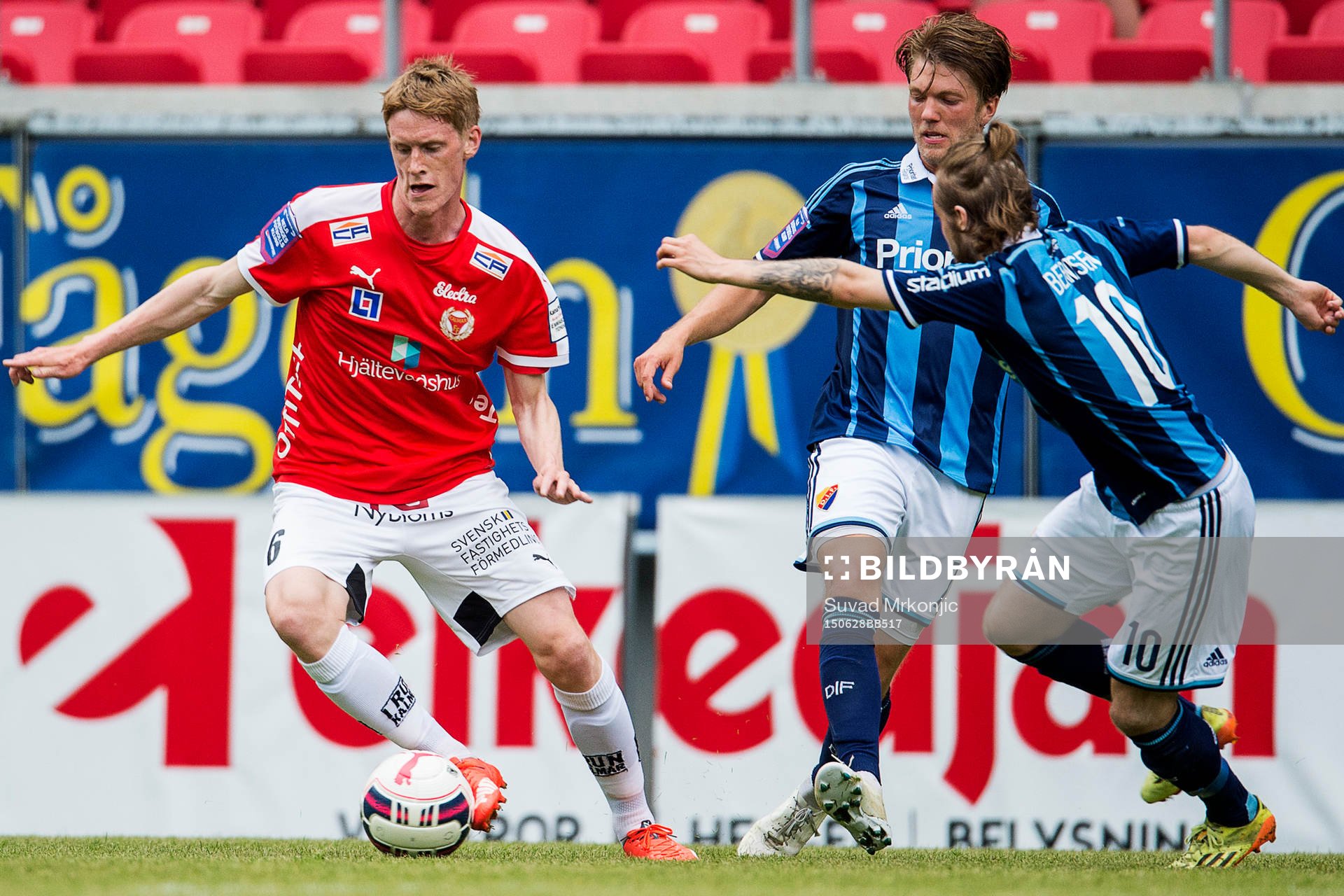 Kalmars Rasmus Elm och Djurgårdens Daniel Berntsen
