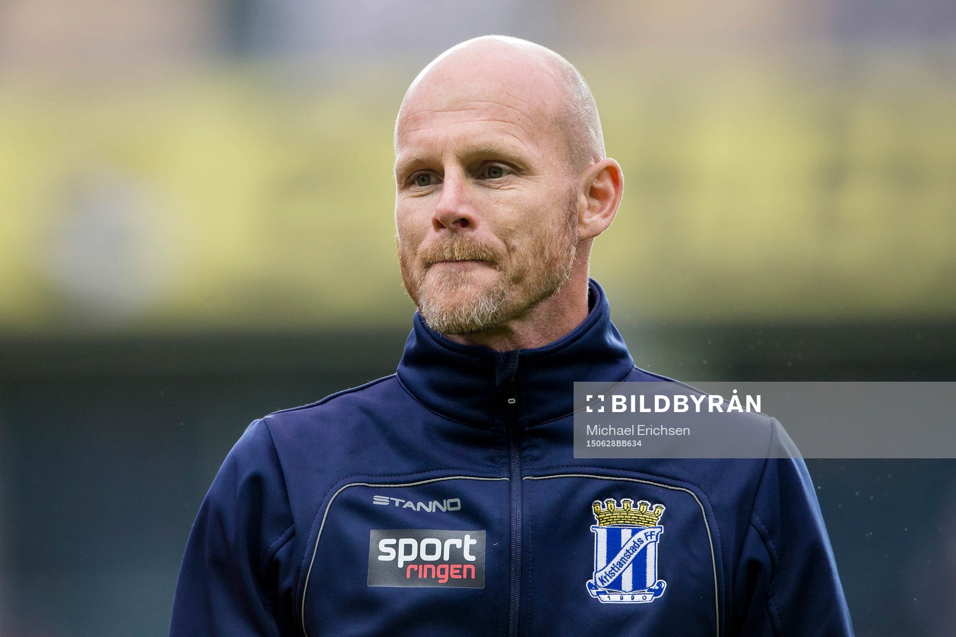 Kristianstads tränare Christian Carlsson deppig