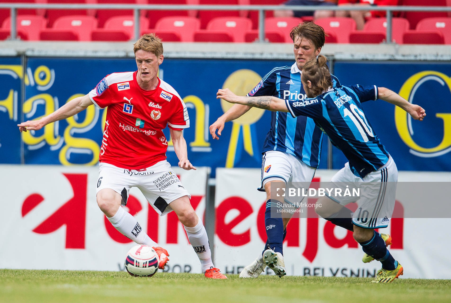 Kalmars Rasmus Elm och Djurgårdens Daniel Berntsen
