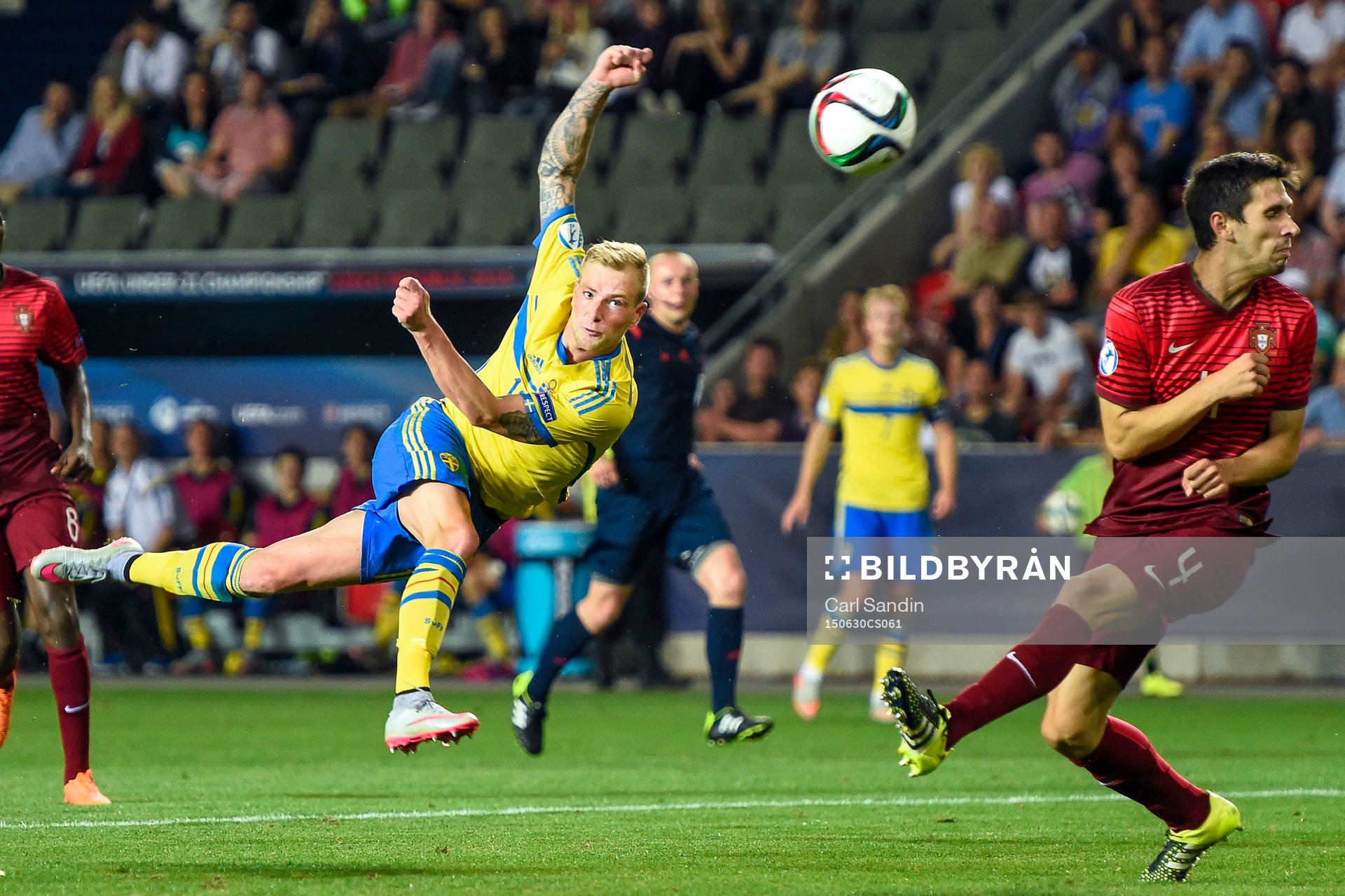 Sveriges John Guidetti med målchans