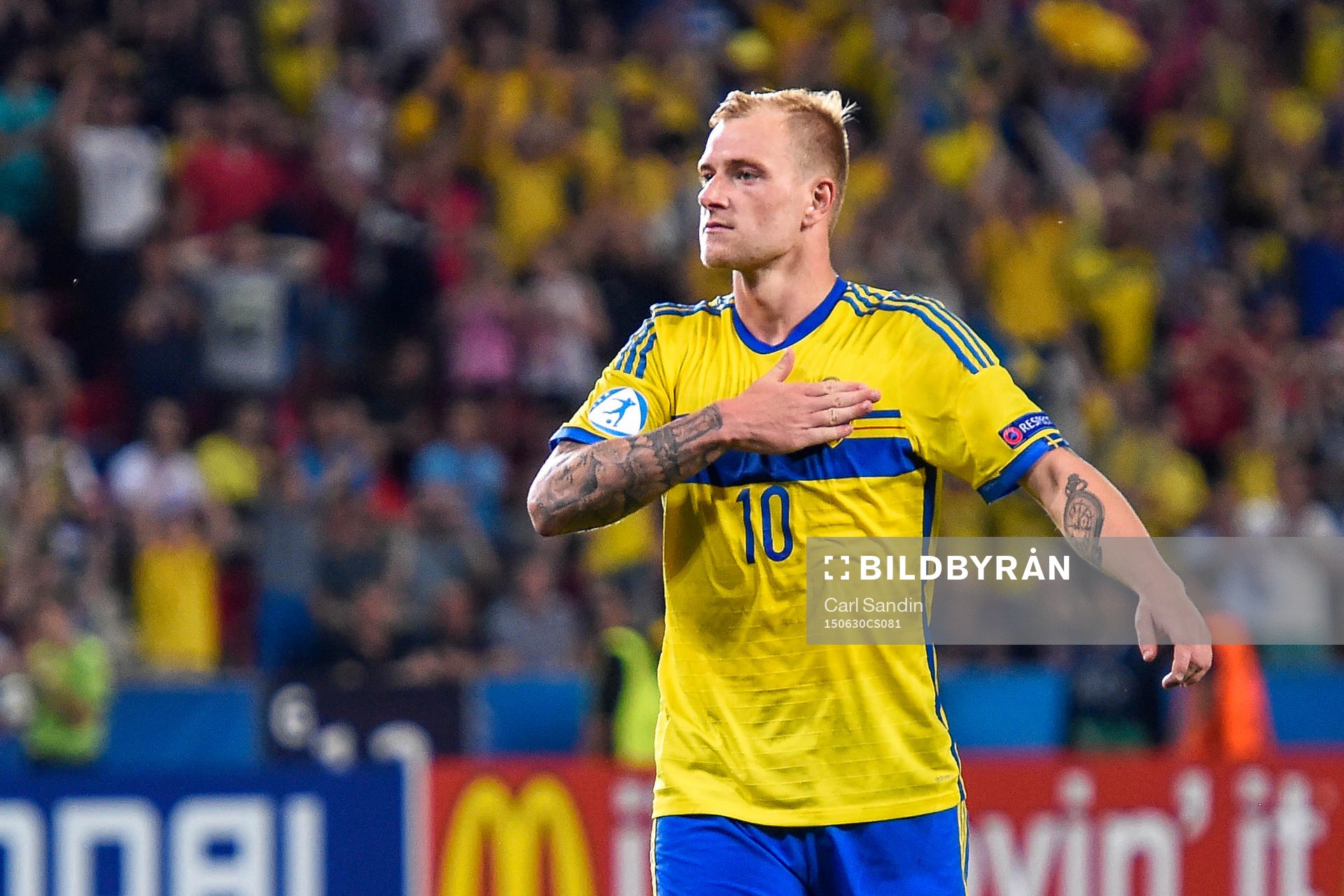 Sveriges John Guidetti jublar