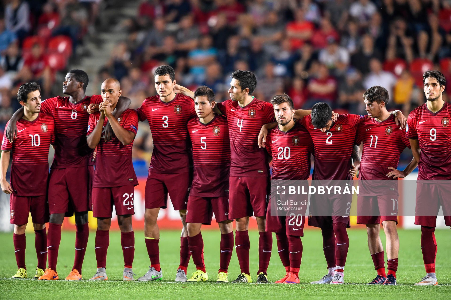 Portugals spelare deppar