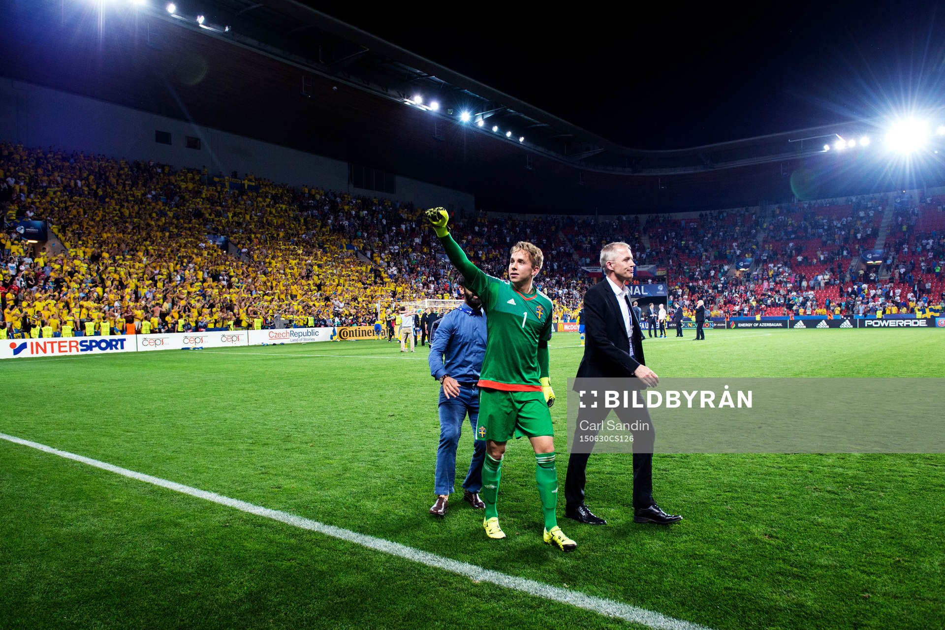 under fotbollsmatchen i U21-EM mellan Sverige och Portugal