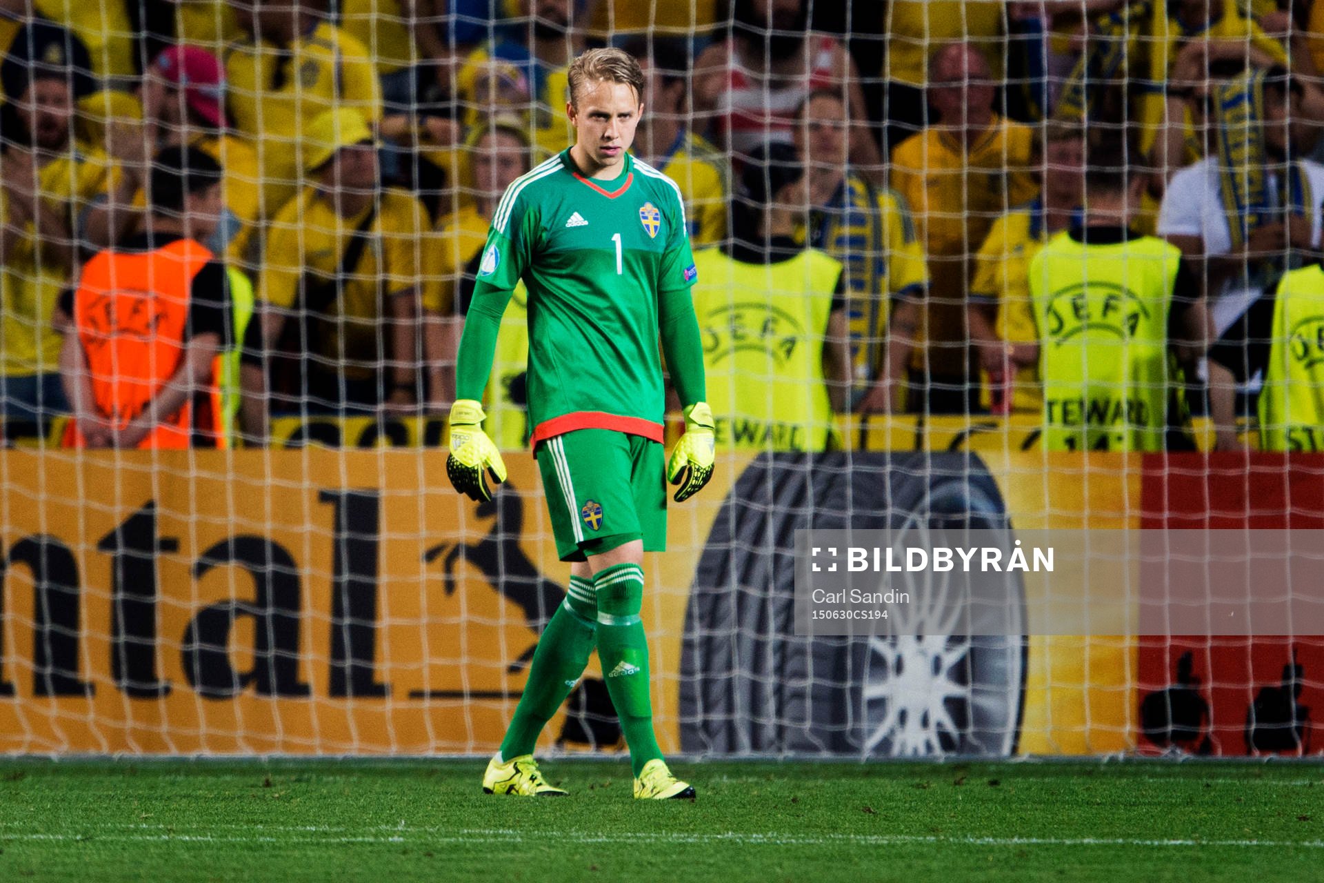 Sveriges målvakt Patrik Carlgren