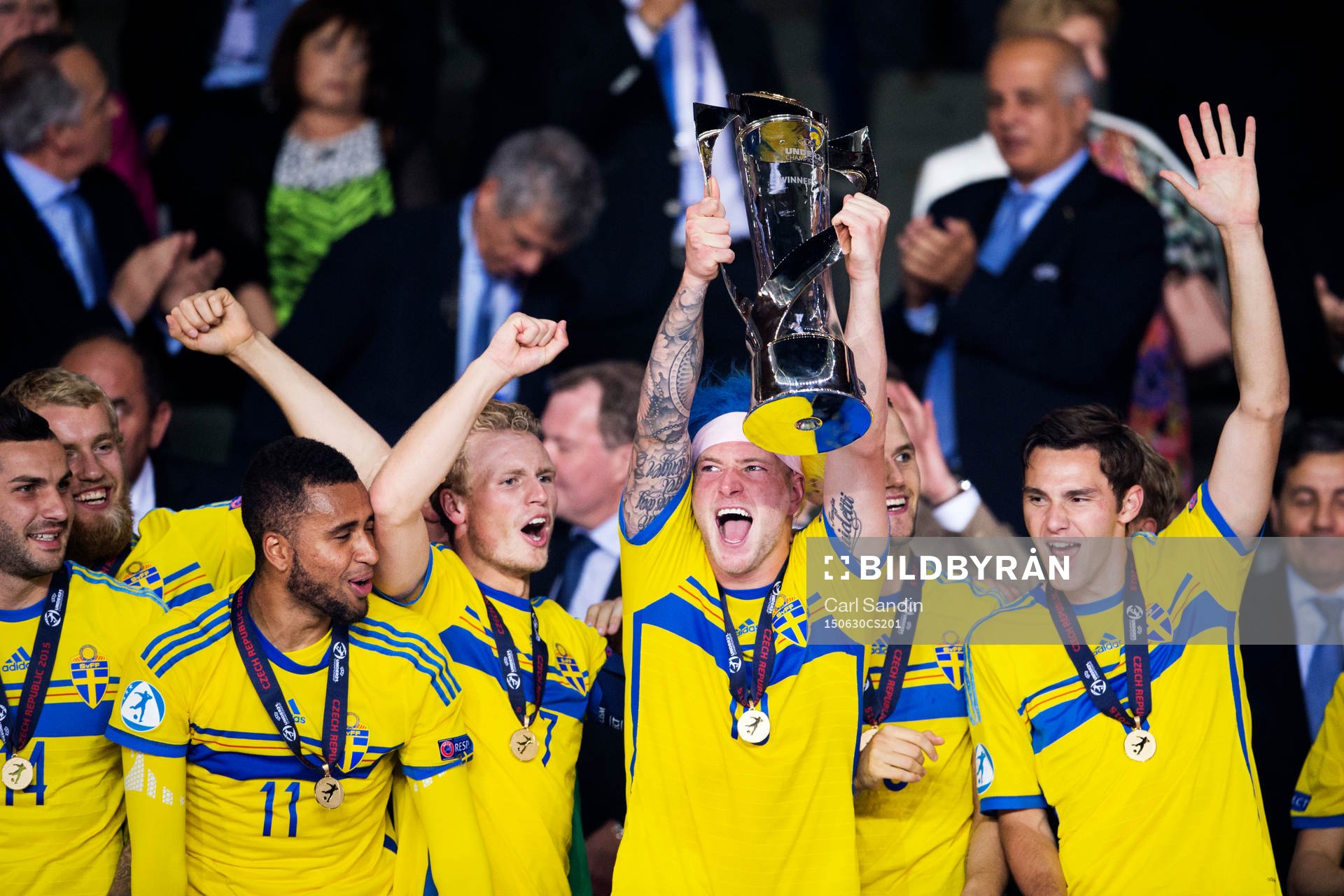 Sveriges Isaac Kiese Thelin, Oscar Hiljemark, John Guidetti