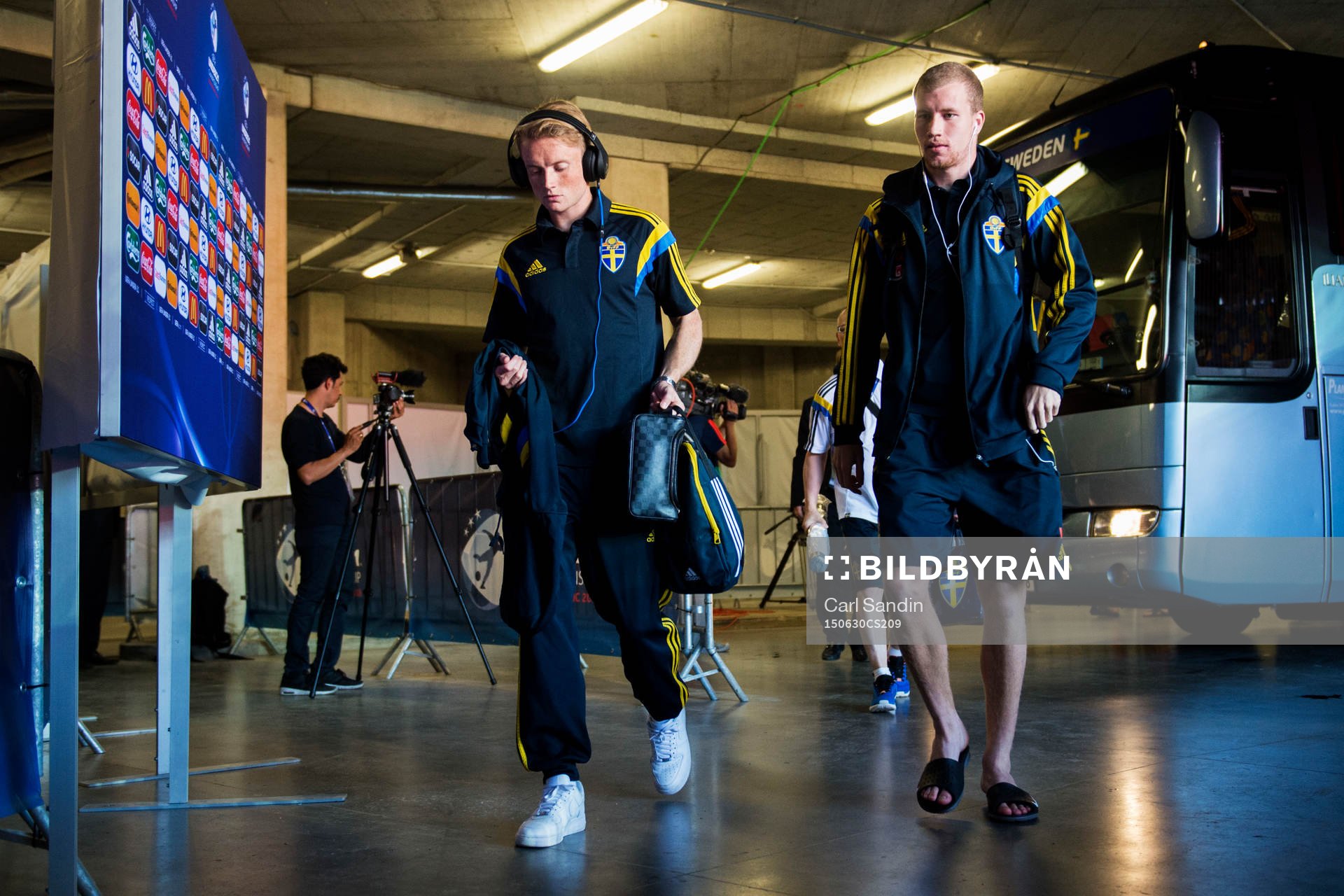 Sveriges Sam Larsson och Simon Gustafson