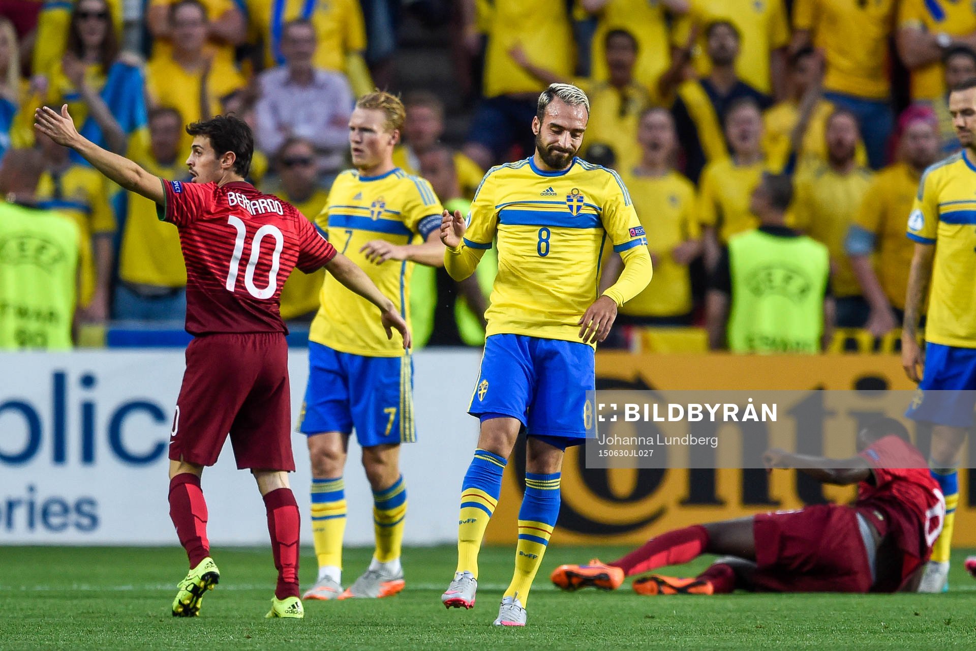 Portugals Bernardo Silva och Sveriges Abdullah Khalili