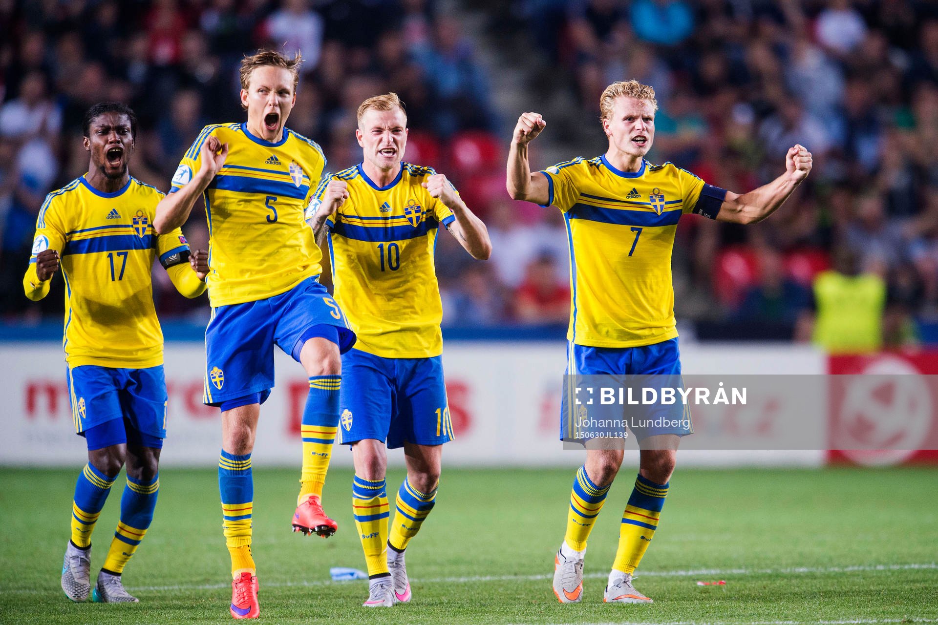 Sveriges Joseph Baffo, Ludwig Augustinsson, John Guidetti