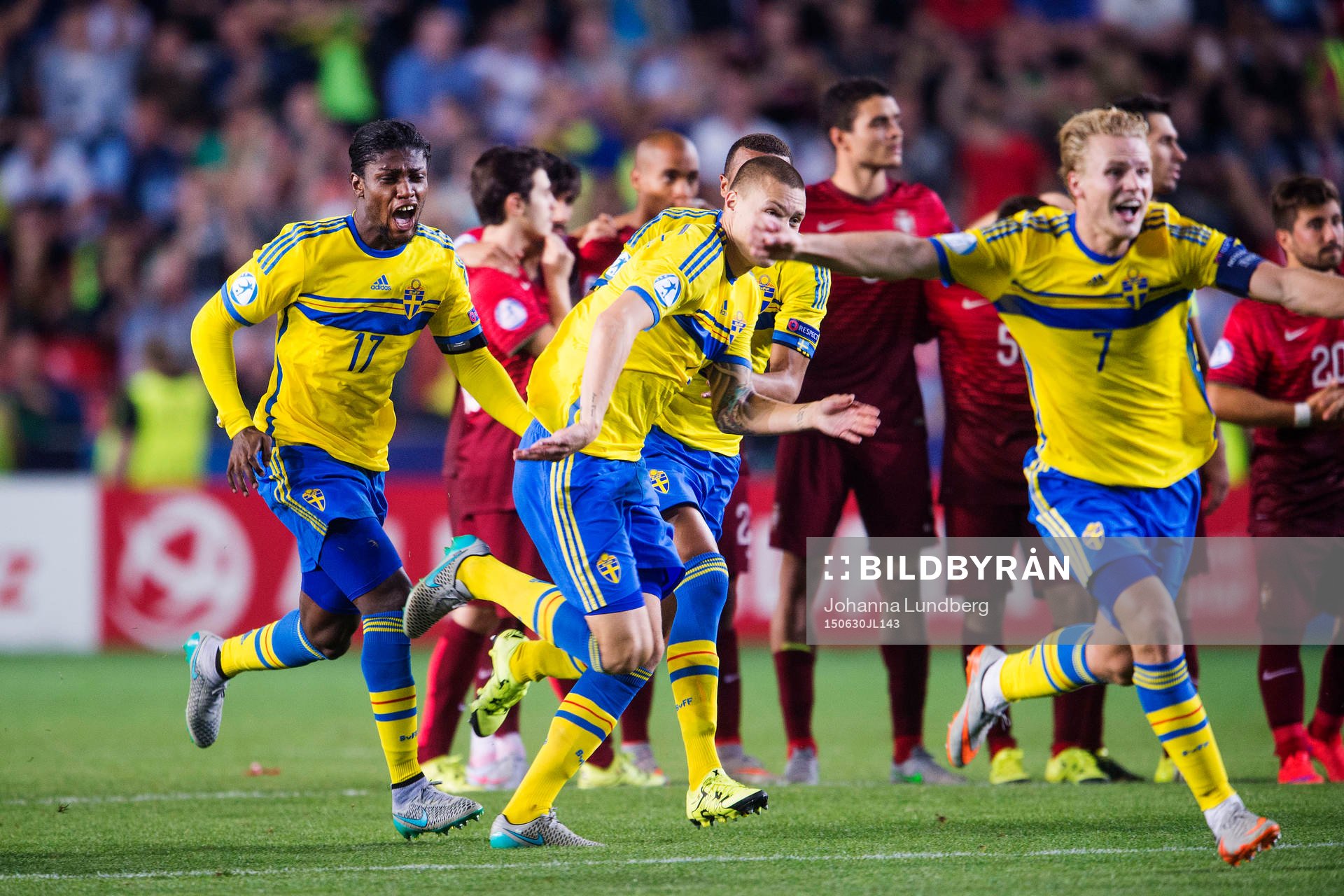 Sveriges Joseph Baffo jublar